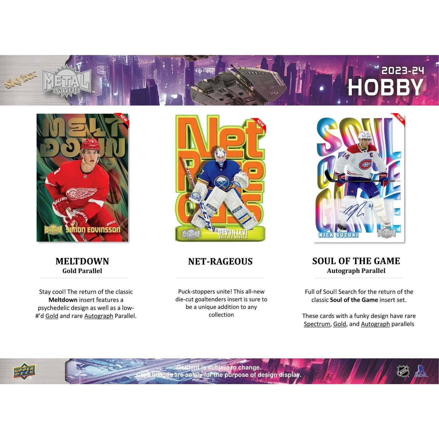 2023/24 Upper Deck Skybox Metal Universe Hockey Hobby Pack
