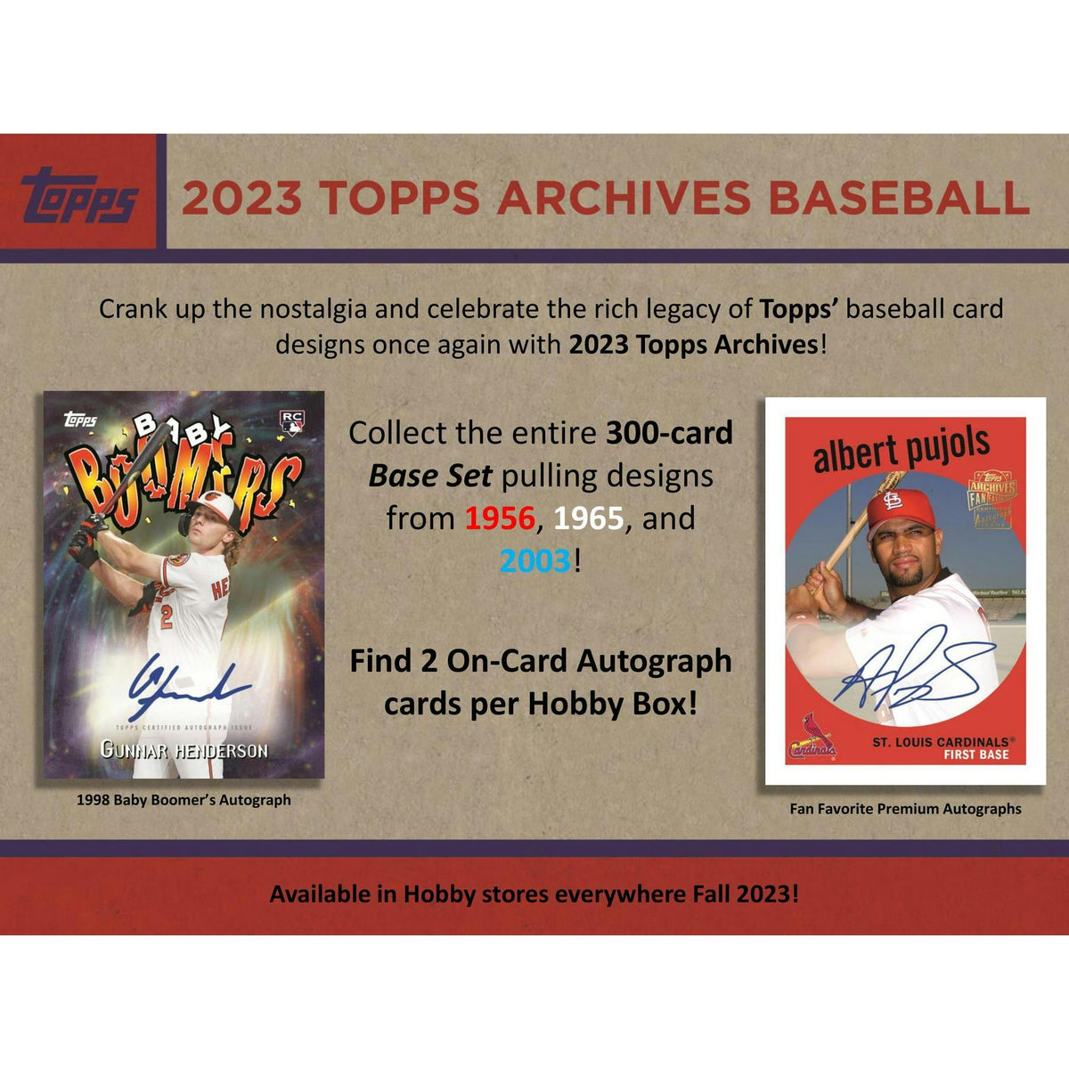 2023 Topps Archives Baseball Hobby Box