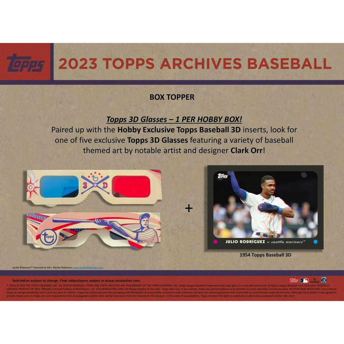 2023 Topps Archives Baseball Hobby 10-Box Case