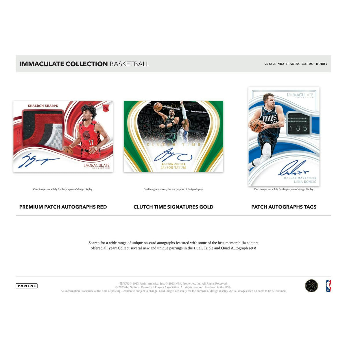 2022/23 Panini Immaculate Basketball Hobby 5-Box Case