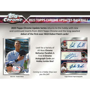 2023 Topps Chrome Update Series Baseball Hobby Jumbo 8-Box Case