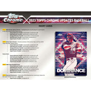 2023 Topps Chrome Update Series Baseball Hobby Jumbo 8-Box Case