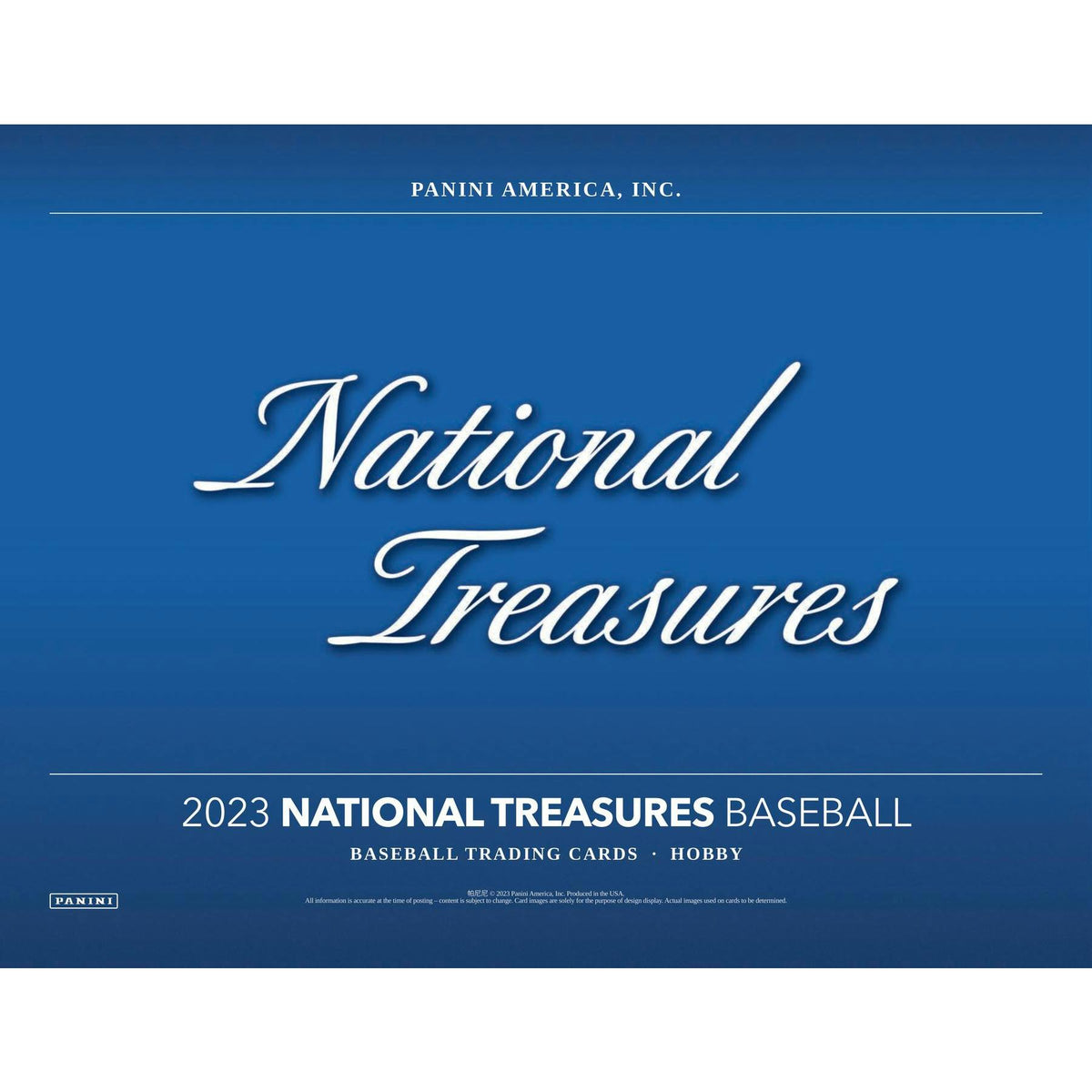 2023 Panini National Treasures Baseball Hobby Box