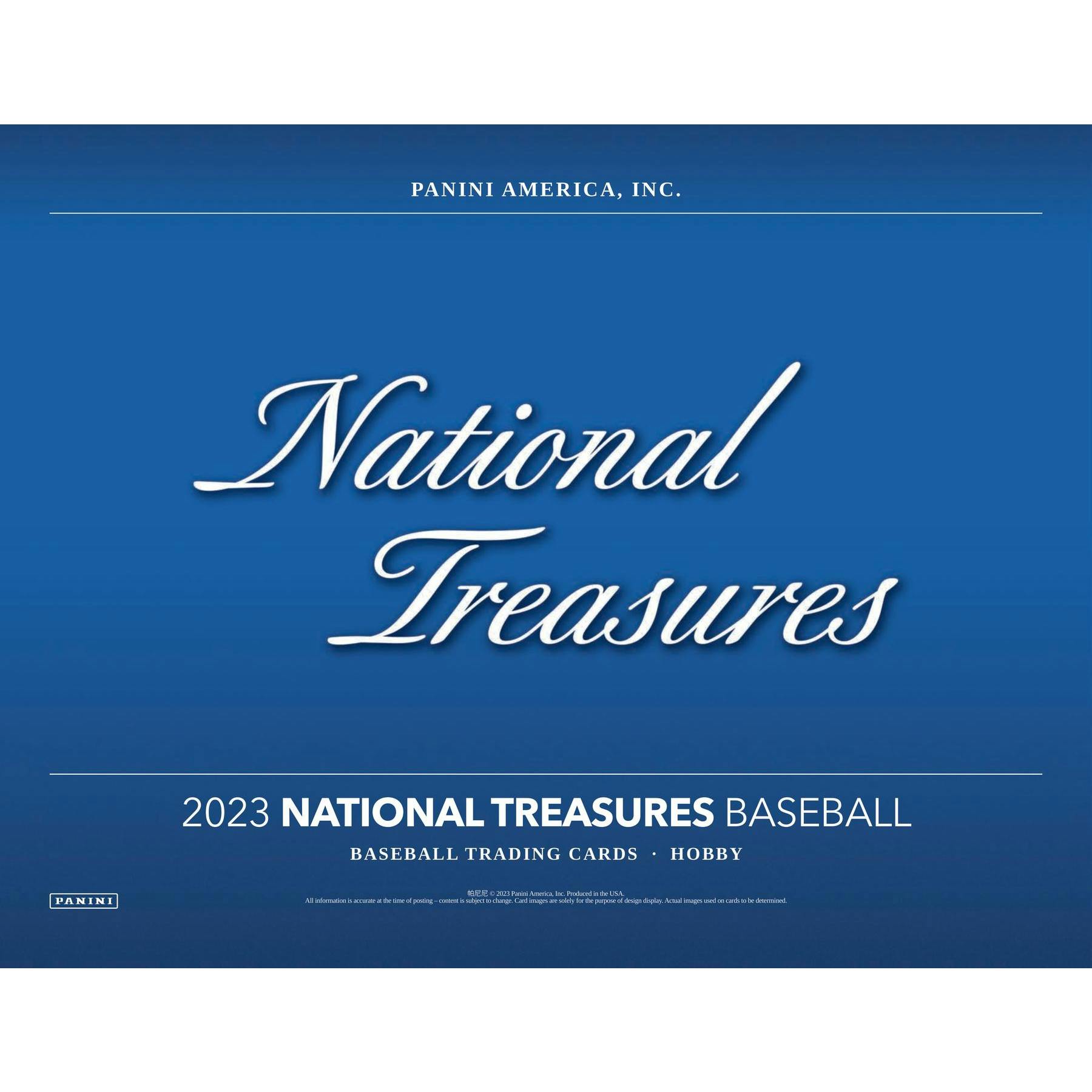 2023 Panini National Treasures Baseball Hobby Box