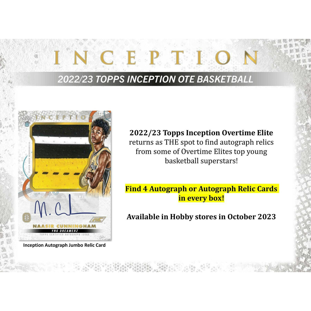 2022/23 Topps Inception Overtime Elite Basketball Hobby Box