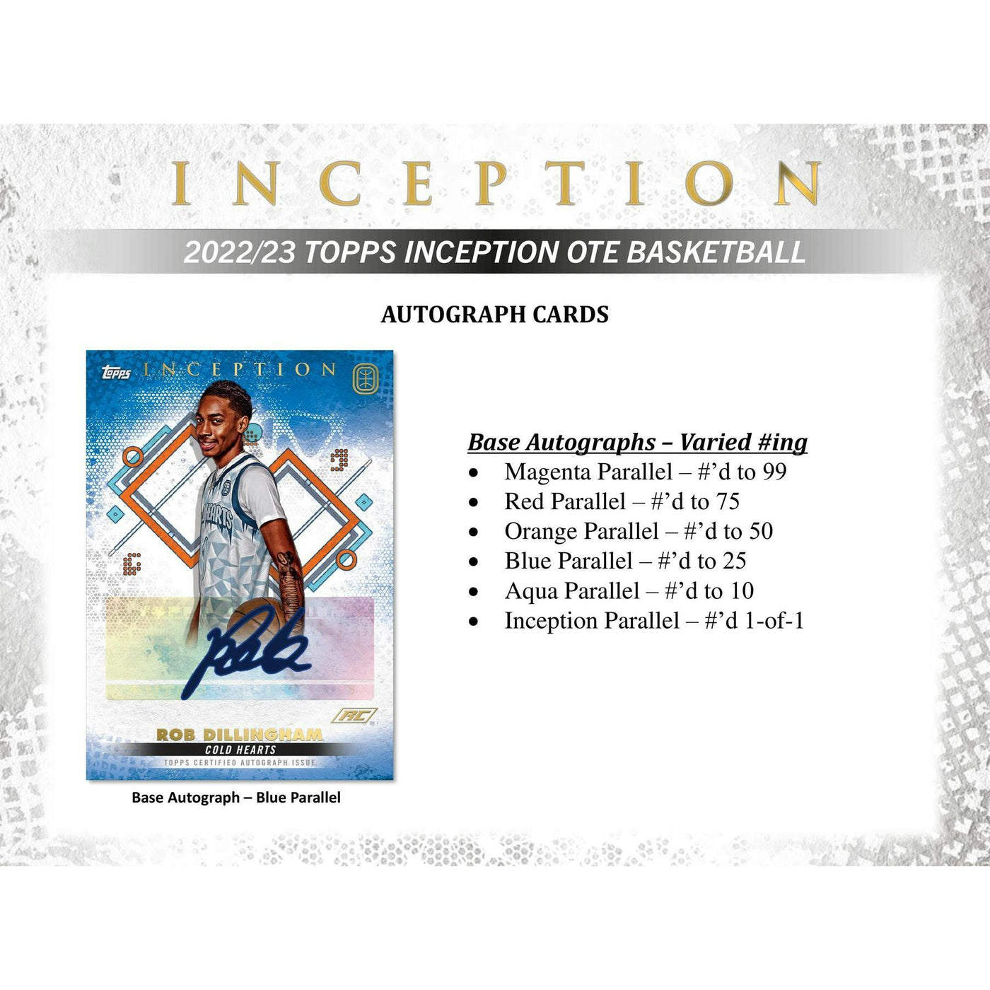 2022/23 Topps Inception Overtime Elite Basketball Hobby Box