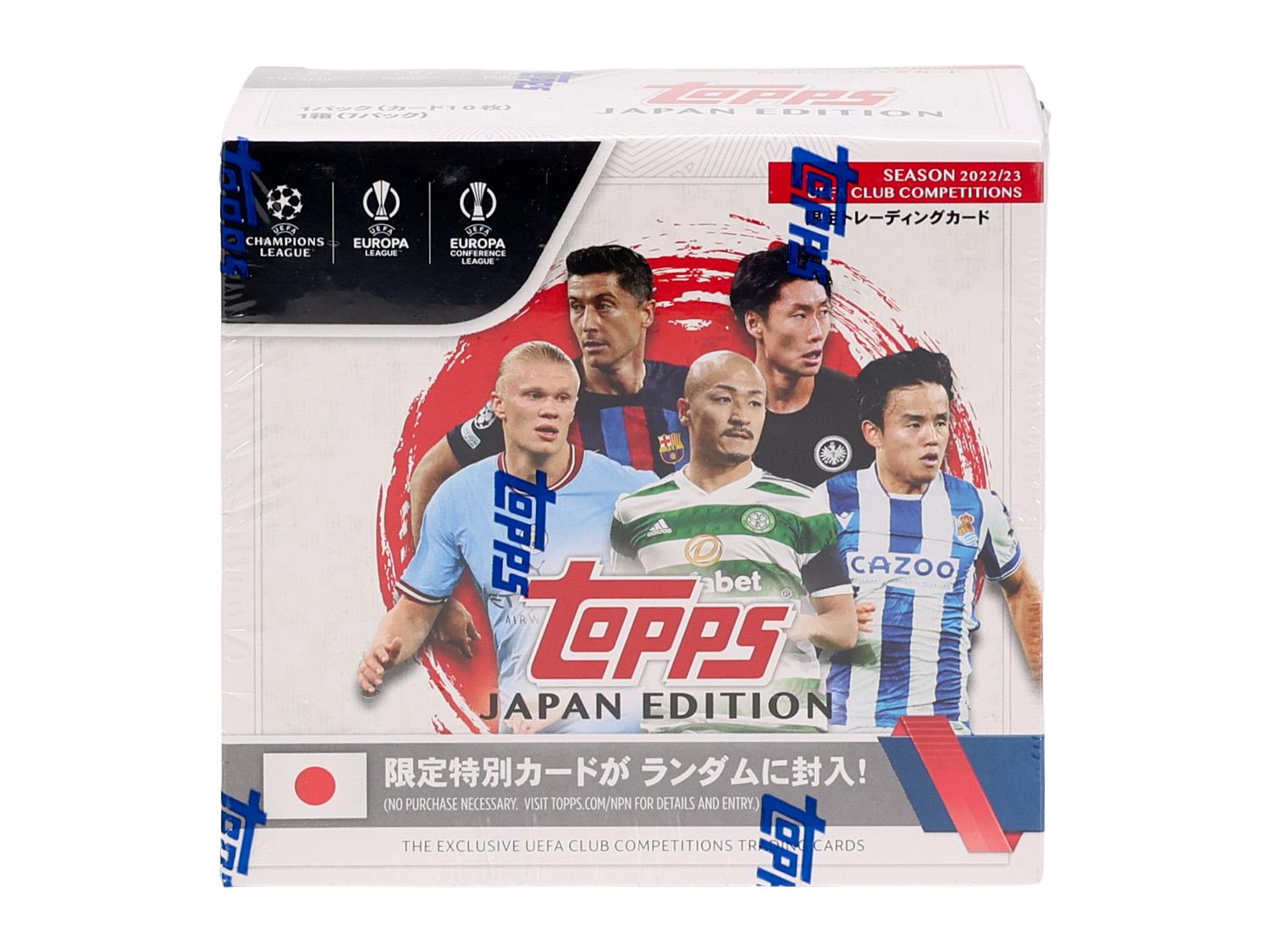 2022/23 Topps UEFA Club Competitions Japan Edition Soccer Hobby Box