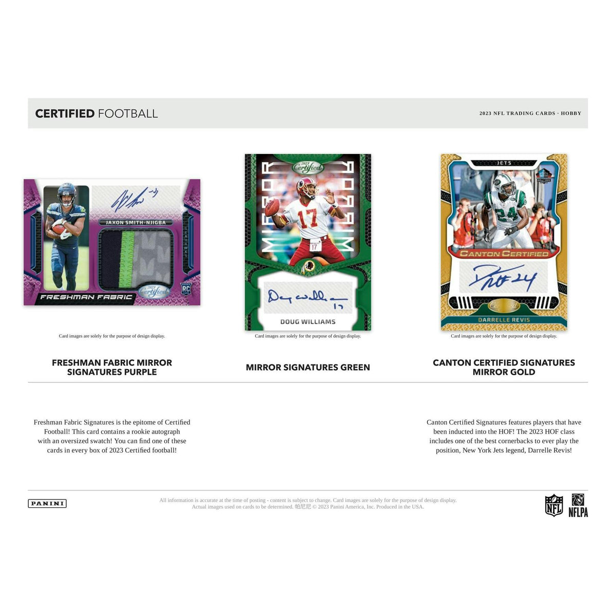 2023 Panini Certified Football Hobby Box