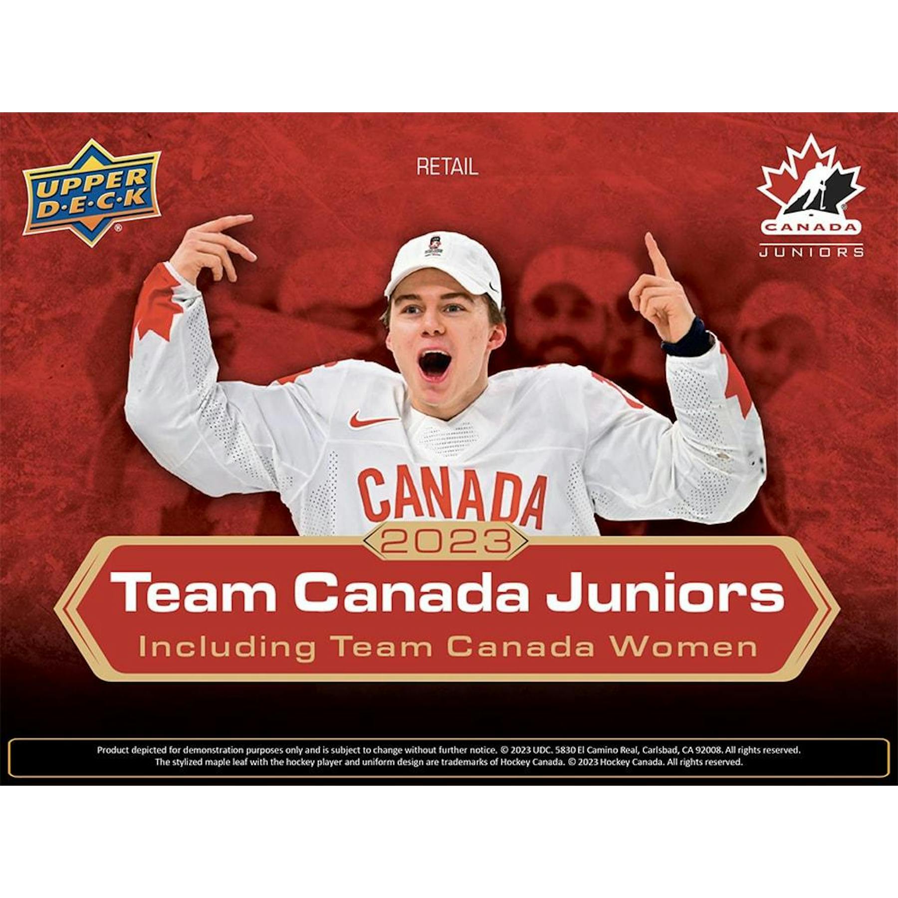 2023 Upper Deck Team Canada Juniors Hockey Blaster 20-Box Case