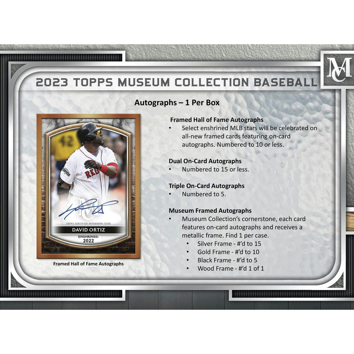 2023 Topps Museum Collection Baseball Hobby Box