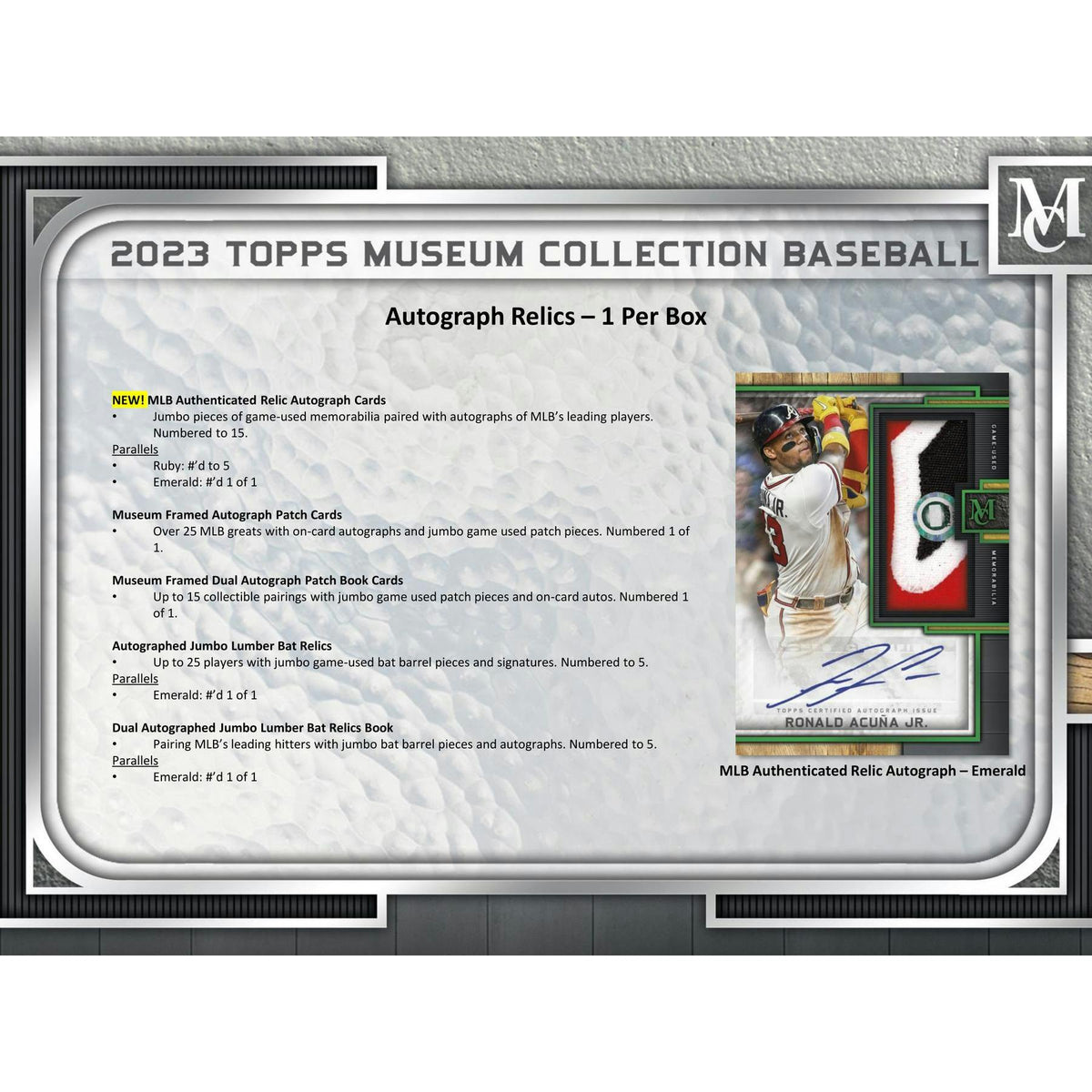 2023 Topps Museum Collection Baseball Hobby Box
