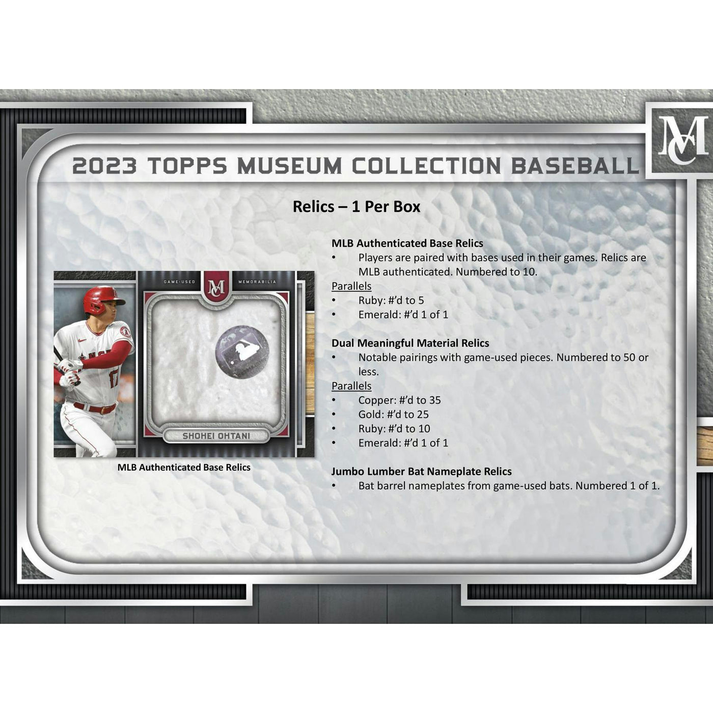 2023 Topps Museum Collection Baseball Hobby Box