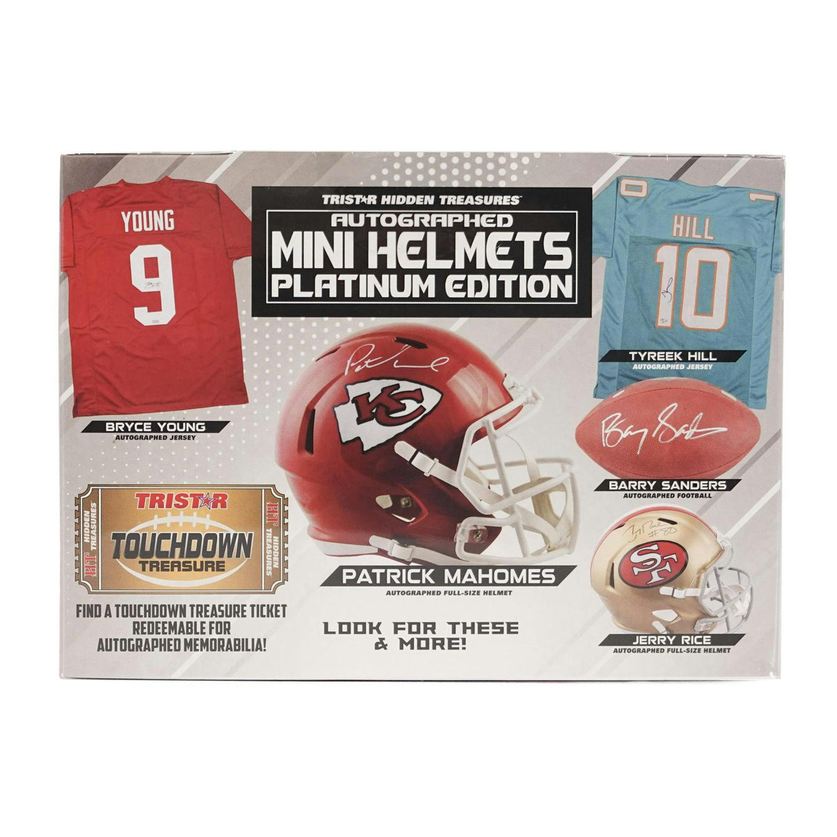 2023 TriStar Hidden Treasures Platinum Autographed Football Mini Helmets Hobby Box (Reed Buy)