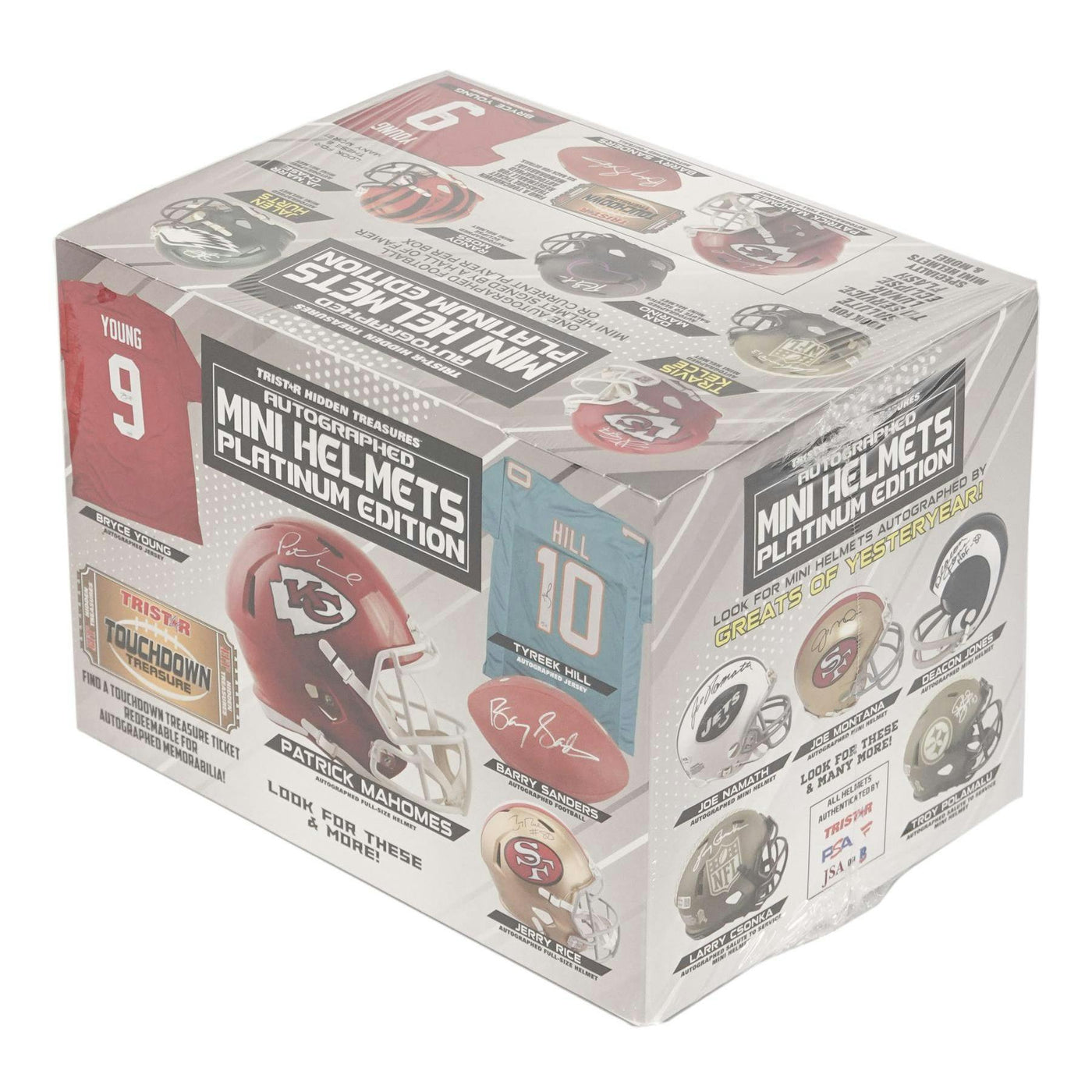 2023 TriStar Hidden Treasures Platinum Autographed Football Mini Helmets Hobby Box (Reed Buy)
