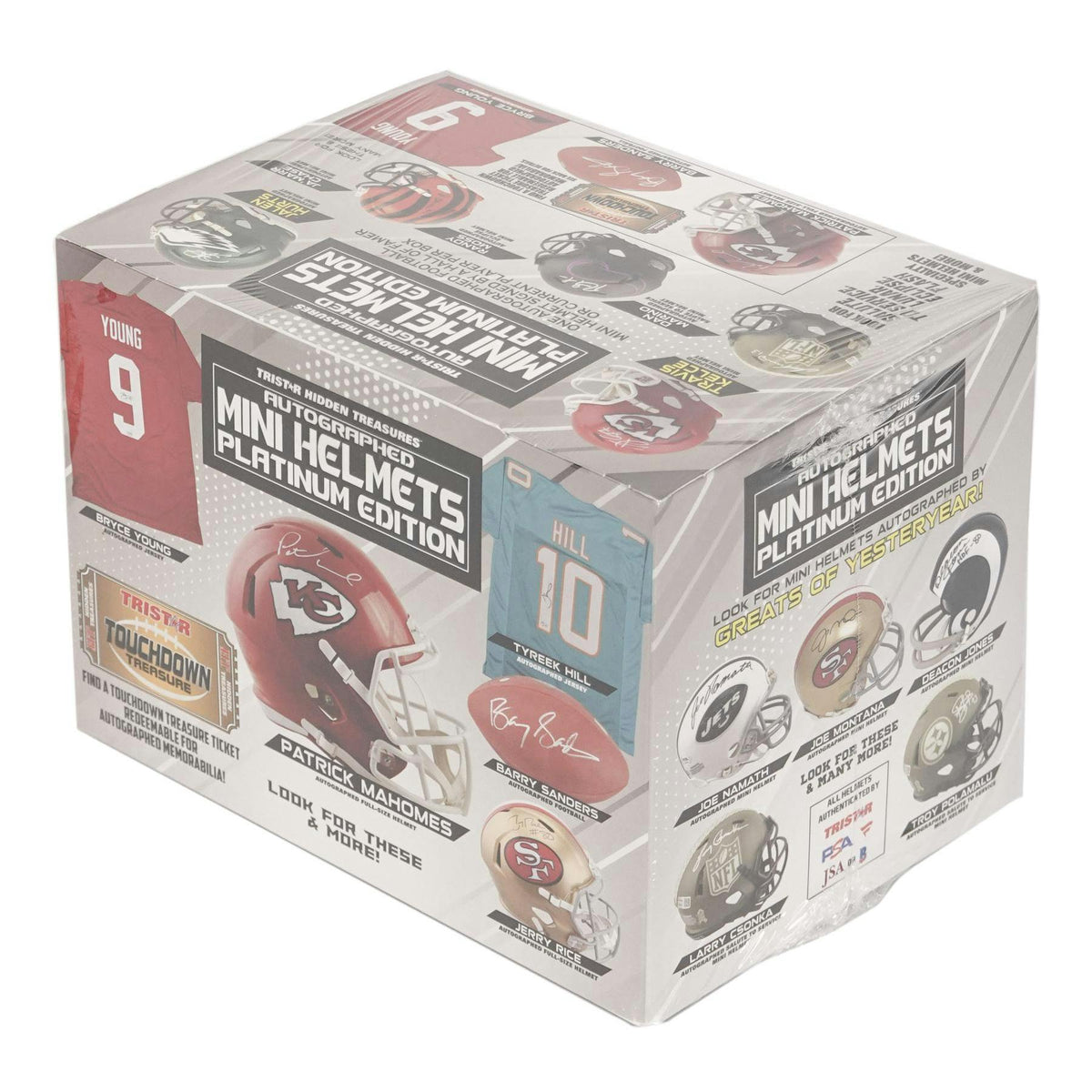 2023 TriStar Hidden Treasures Platinum Autographed Football Mini Helmets Hobby Box (Reed Buy)