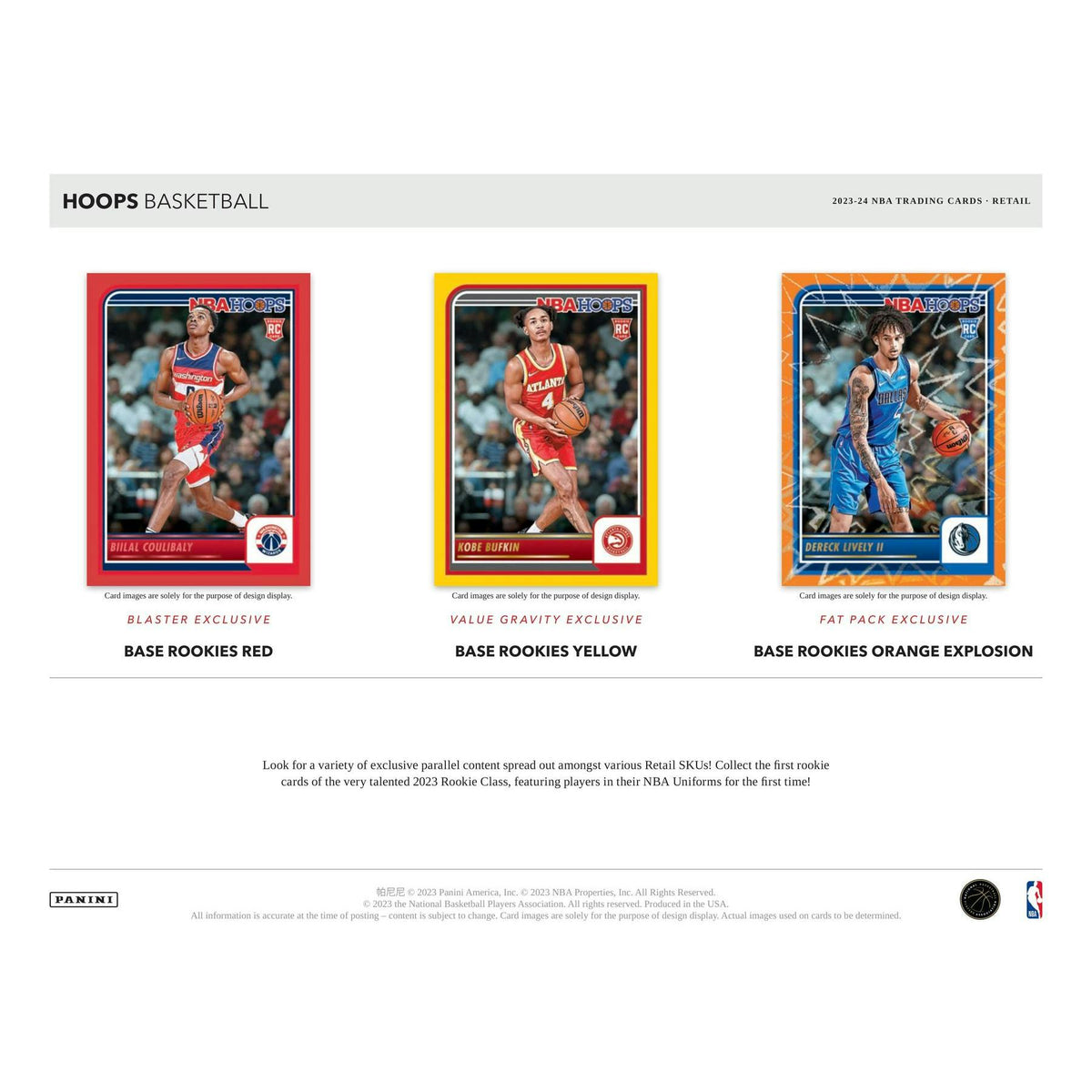 2023/24 Panini NBA Hoops Basketball Retail Pack