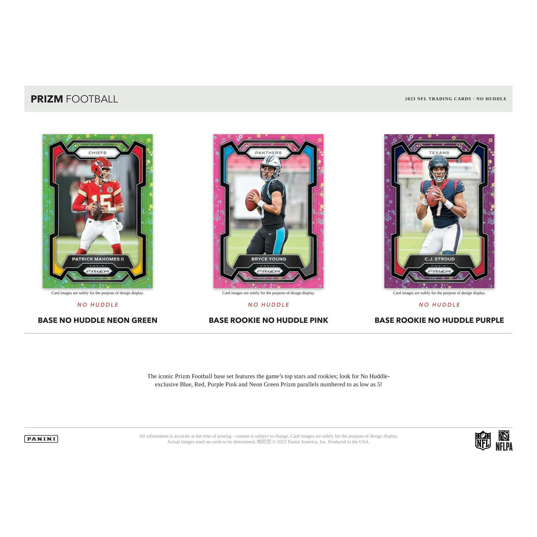 2023 Panini Prizm Football No Huddle Pack