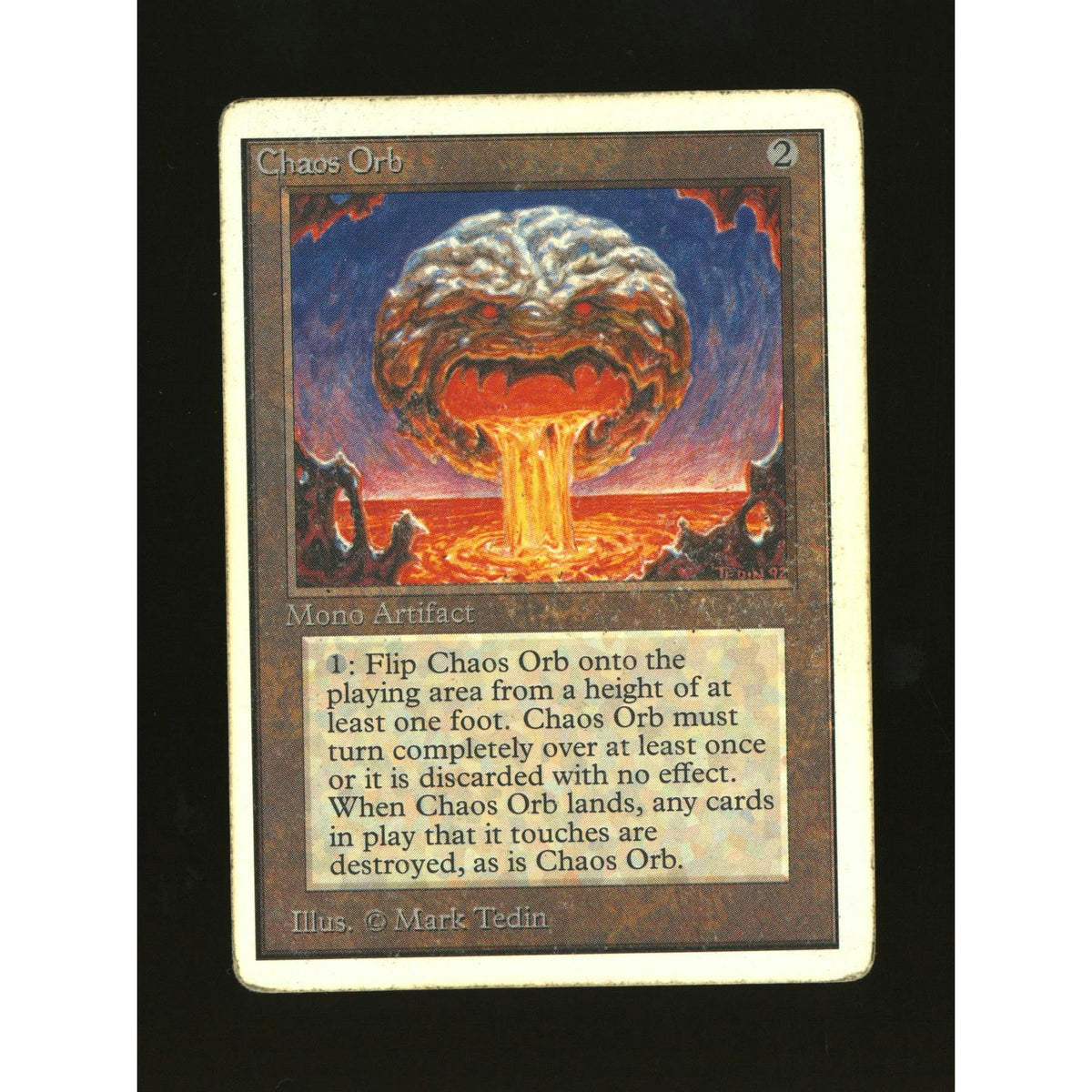 Magic the Gathering Unlimited Chaos Orb HEAVILY PLAYED HP *620