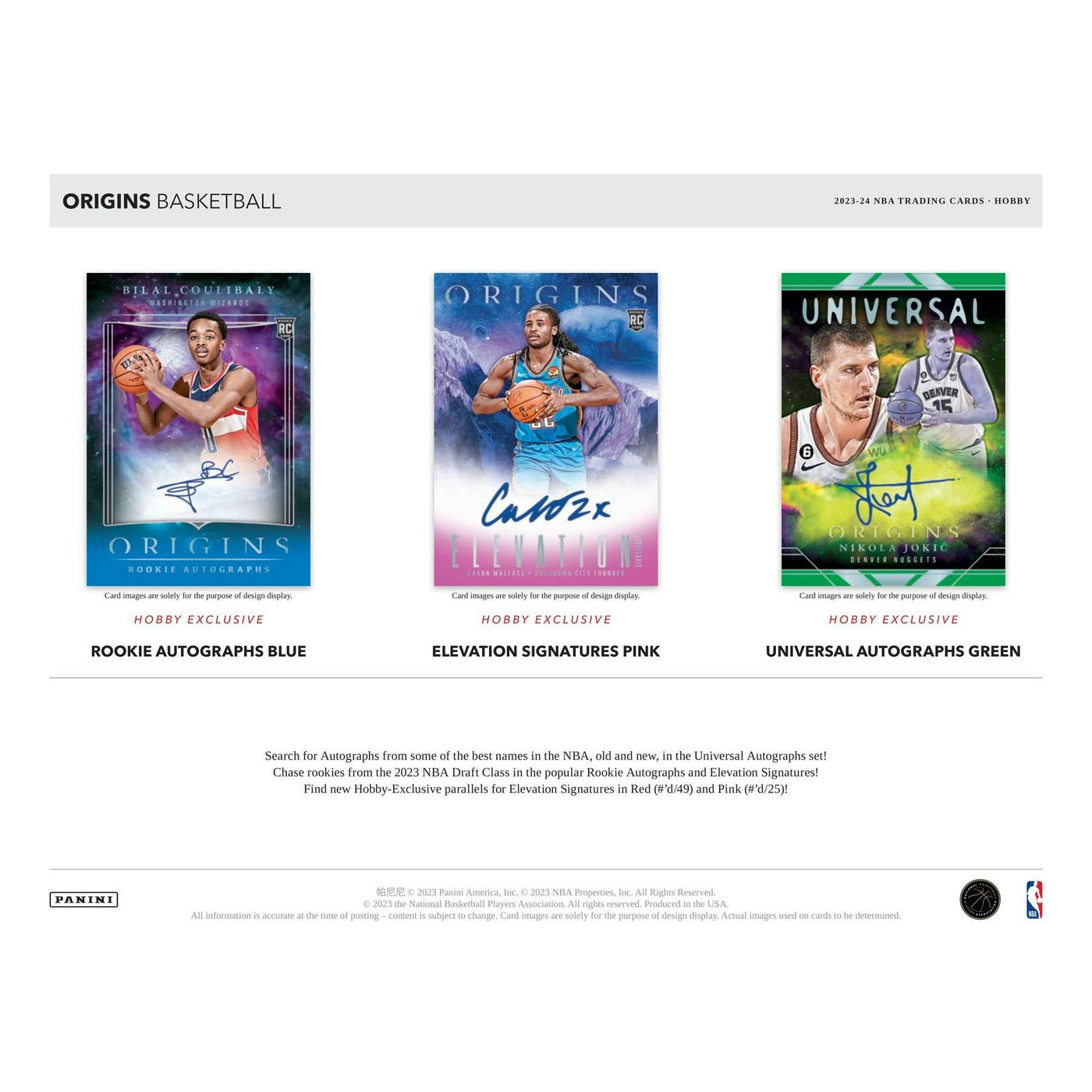 2023/24 Panini Origins Basketball Hobby Box