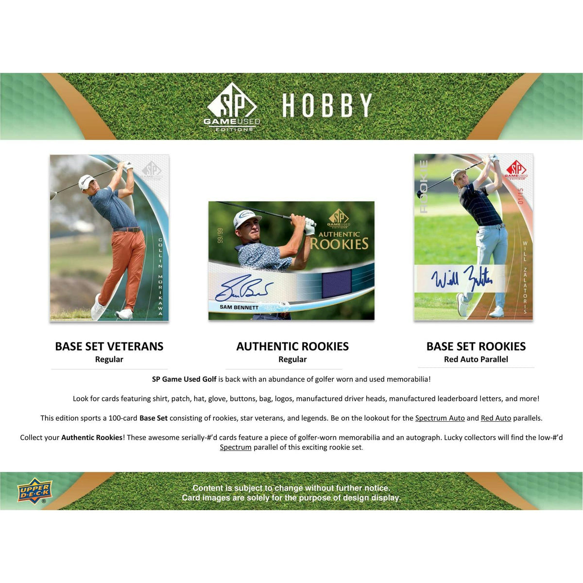 2024 Upper Deck SP Game Used Golf Hobby 10-Box Case