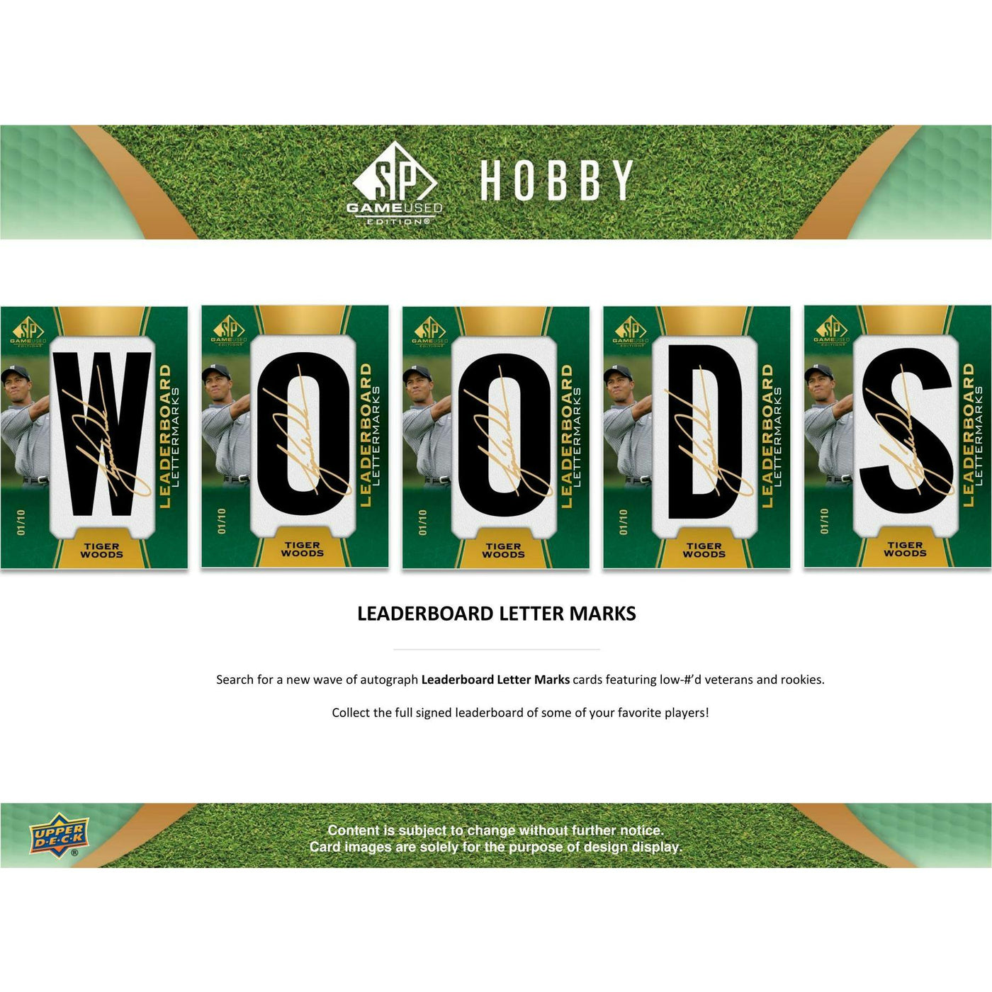 2024 Upper Deck SP Game Used Golf Hobby 10-Box Case