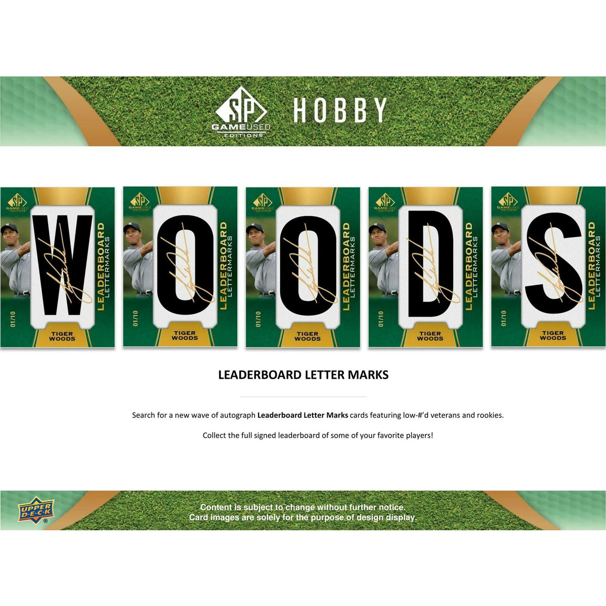 2024 Upper Deck SP Game Used Golf Hobby Box