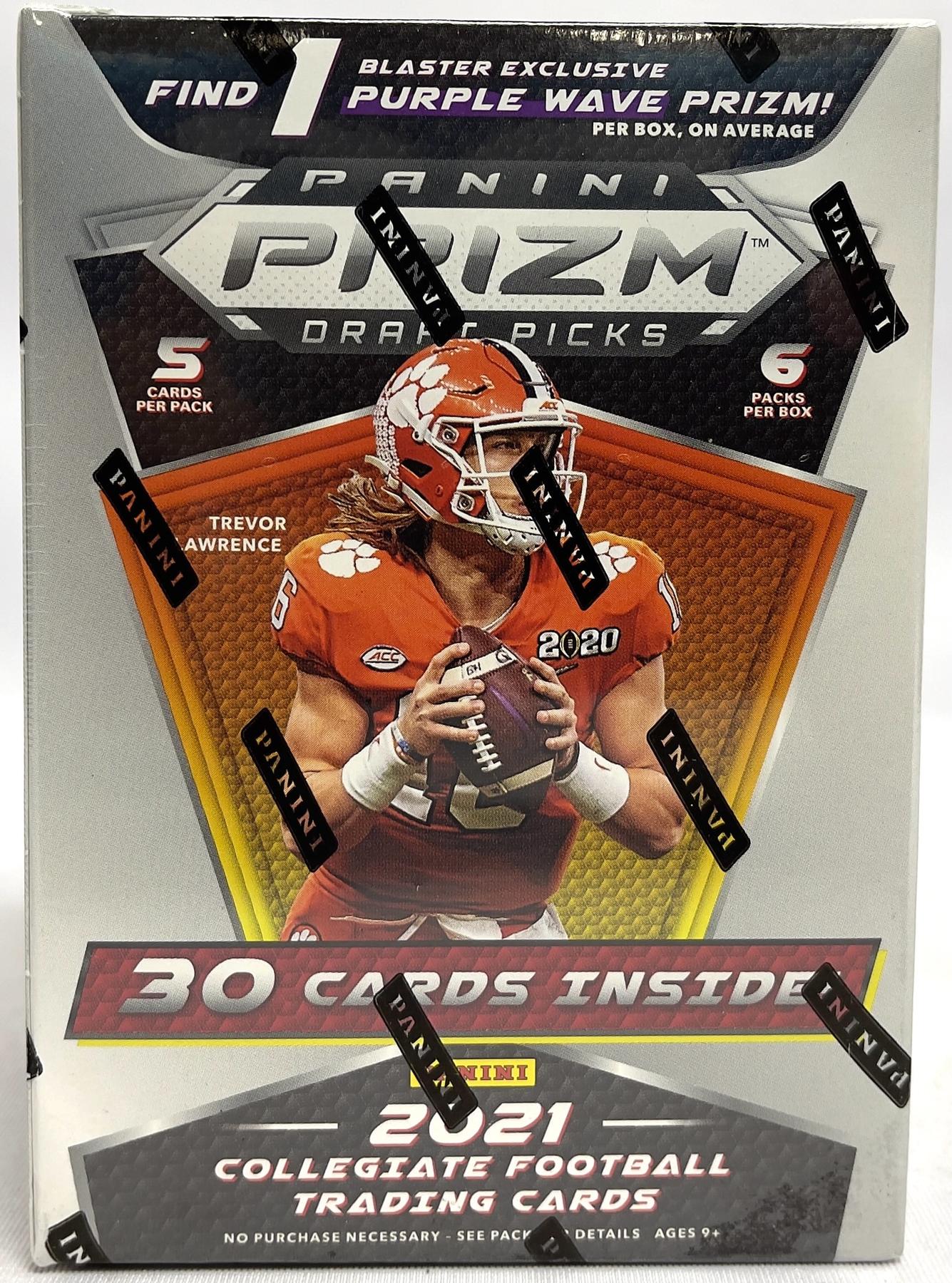 2021 Panini Prizm Draft Picks Football Blaster Box (Purple Wave Prizms!)