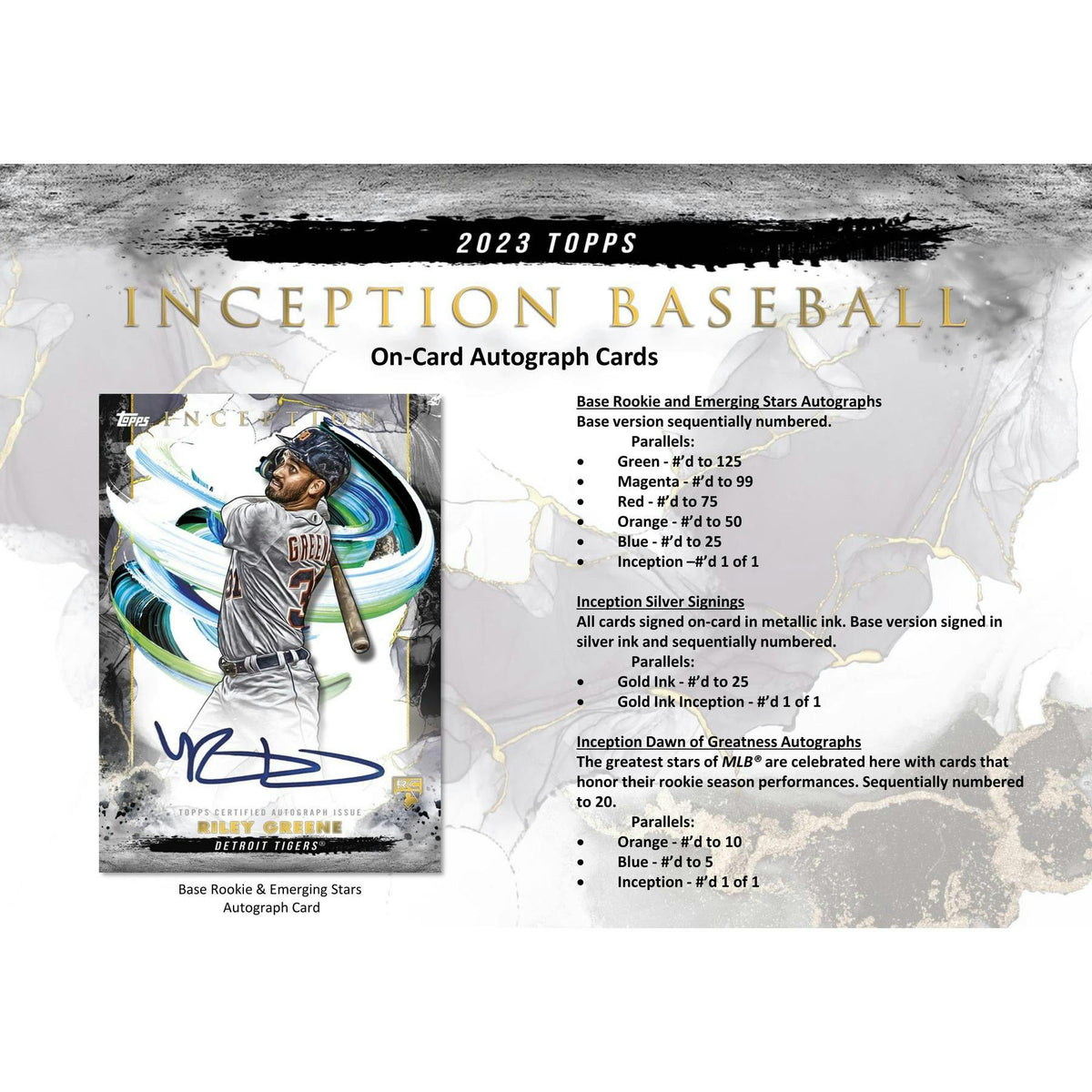2023 Topps Inception Baseball Hobby Box