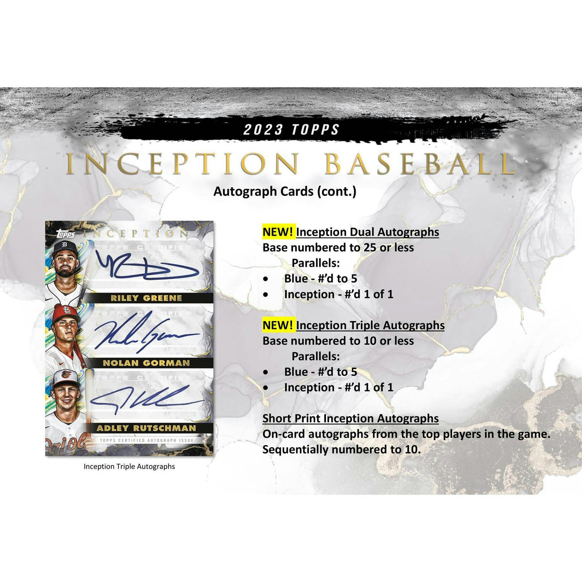 2023 Topps Inception Baseball Hobby Box