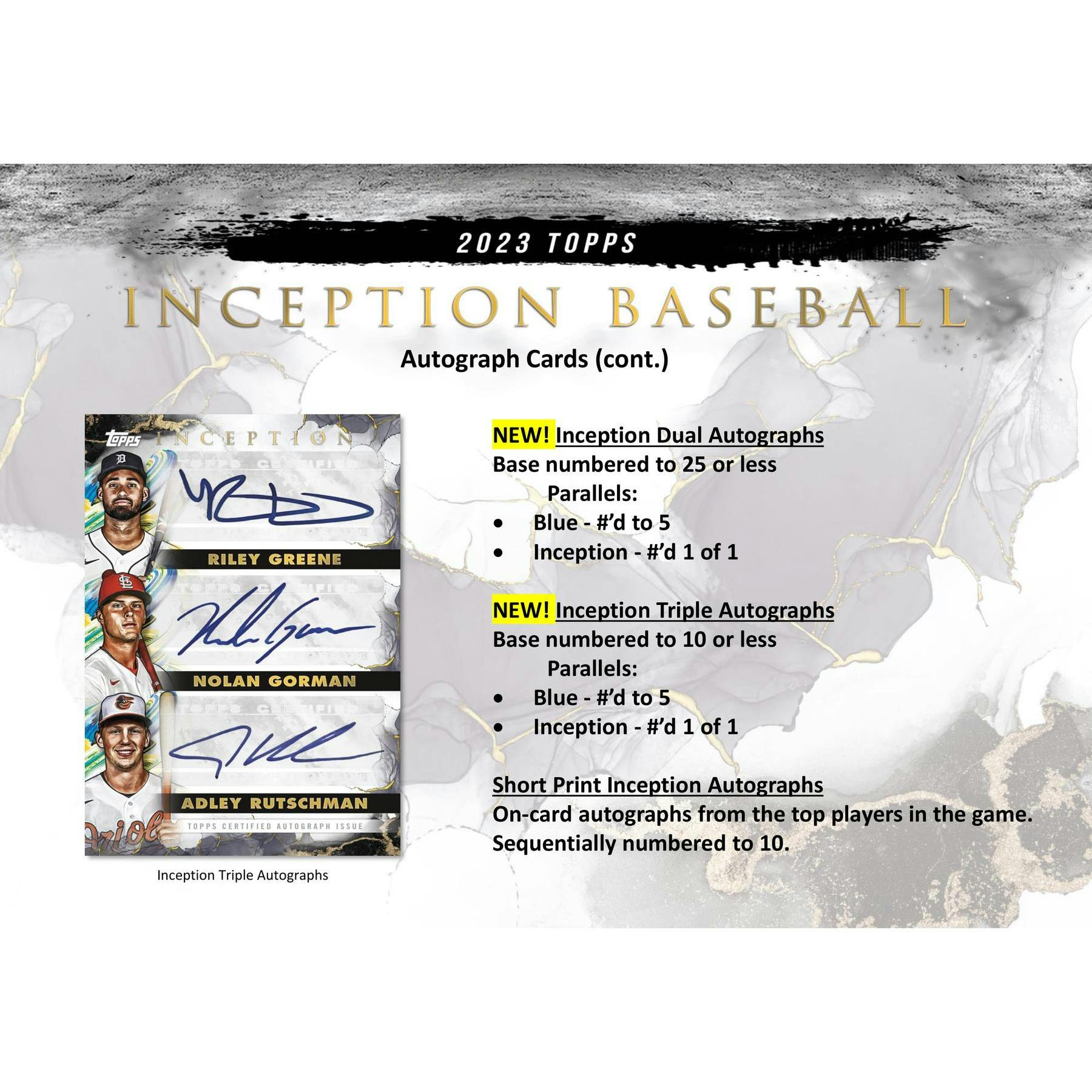2023 Topps Inception Baseball Hobby Box