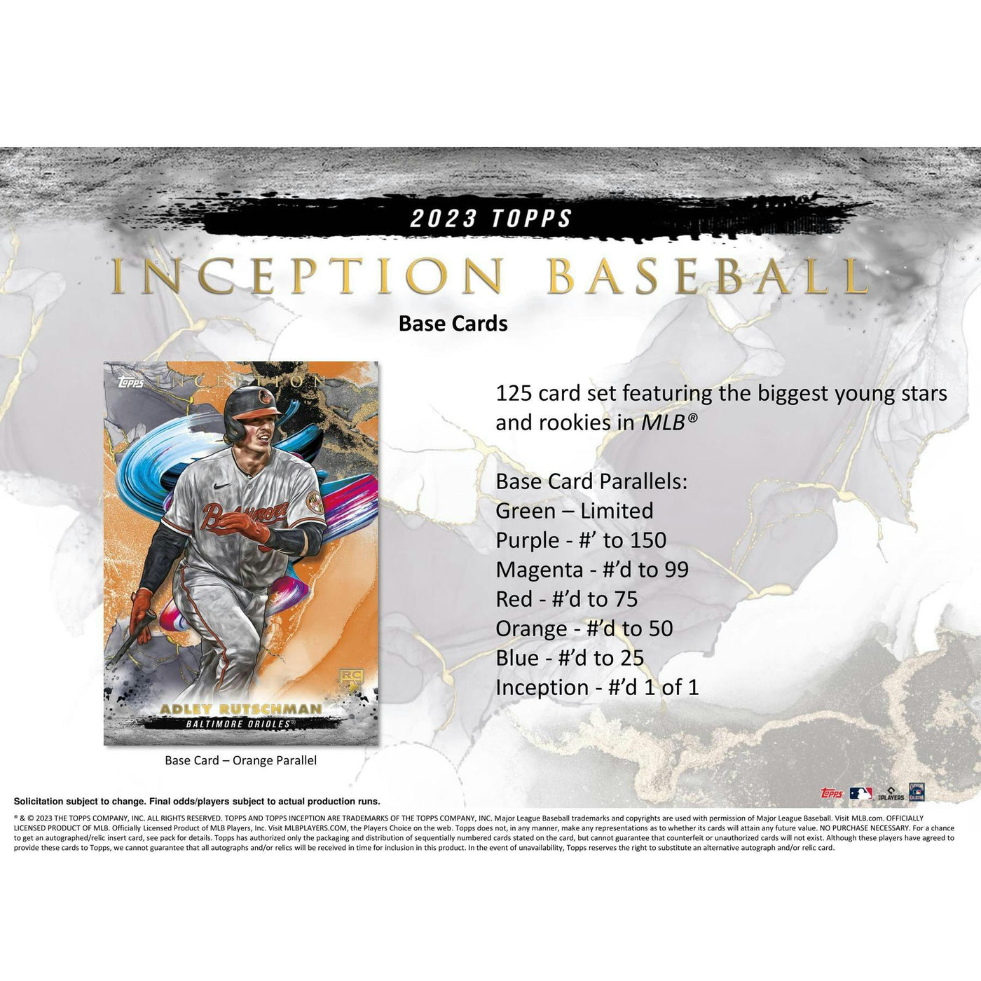 2023 Topps Inception Baseball Hobby Box