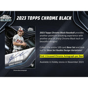 2023 Topps Chrome Black Baseball Hobby 12-Box Case