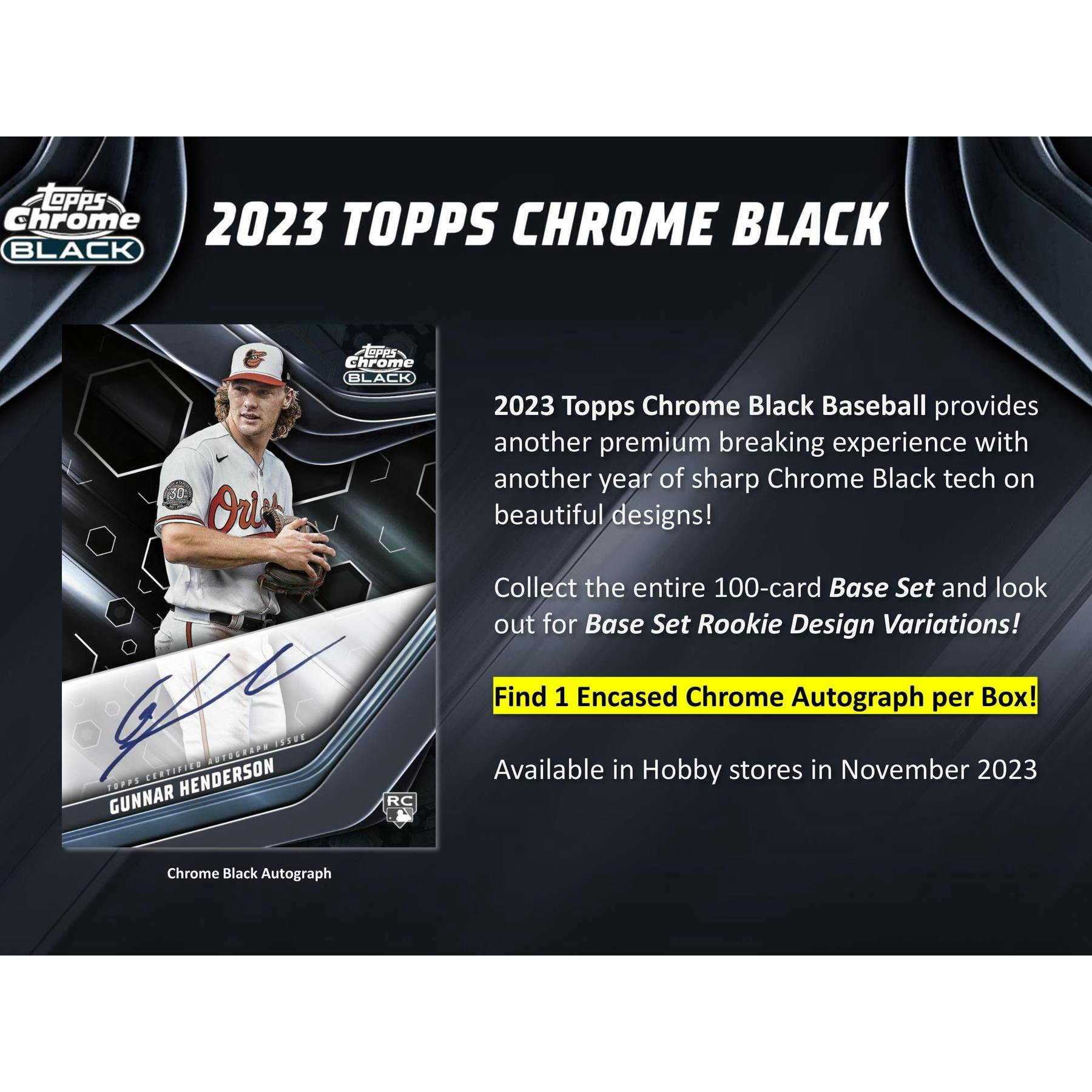 2023 Topps Chrome Black Baseball Hobby Box