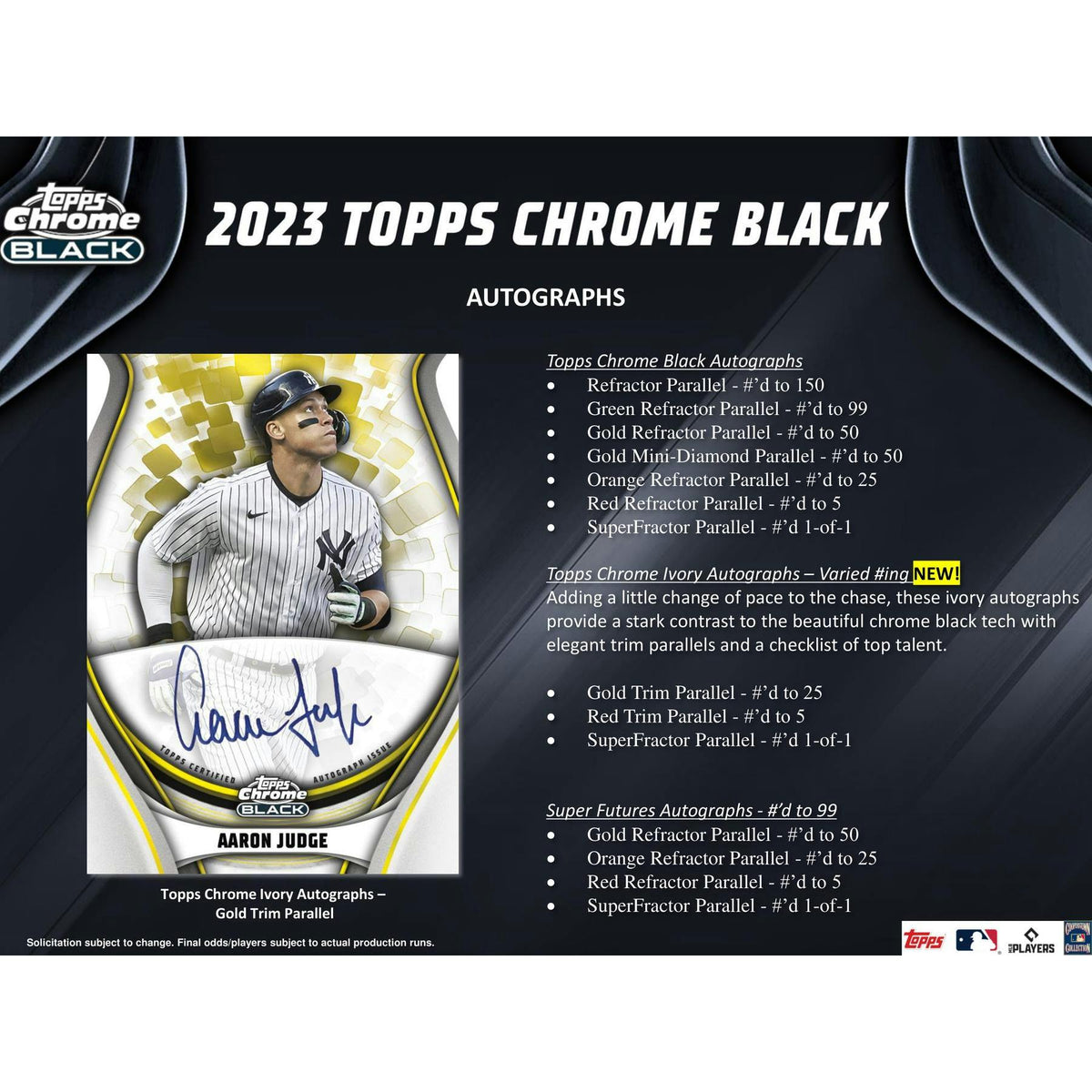 2023 Topps Chrome Black Baseball Hobby 12-Box Case