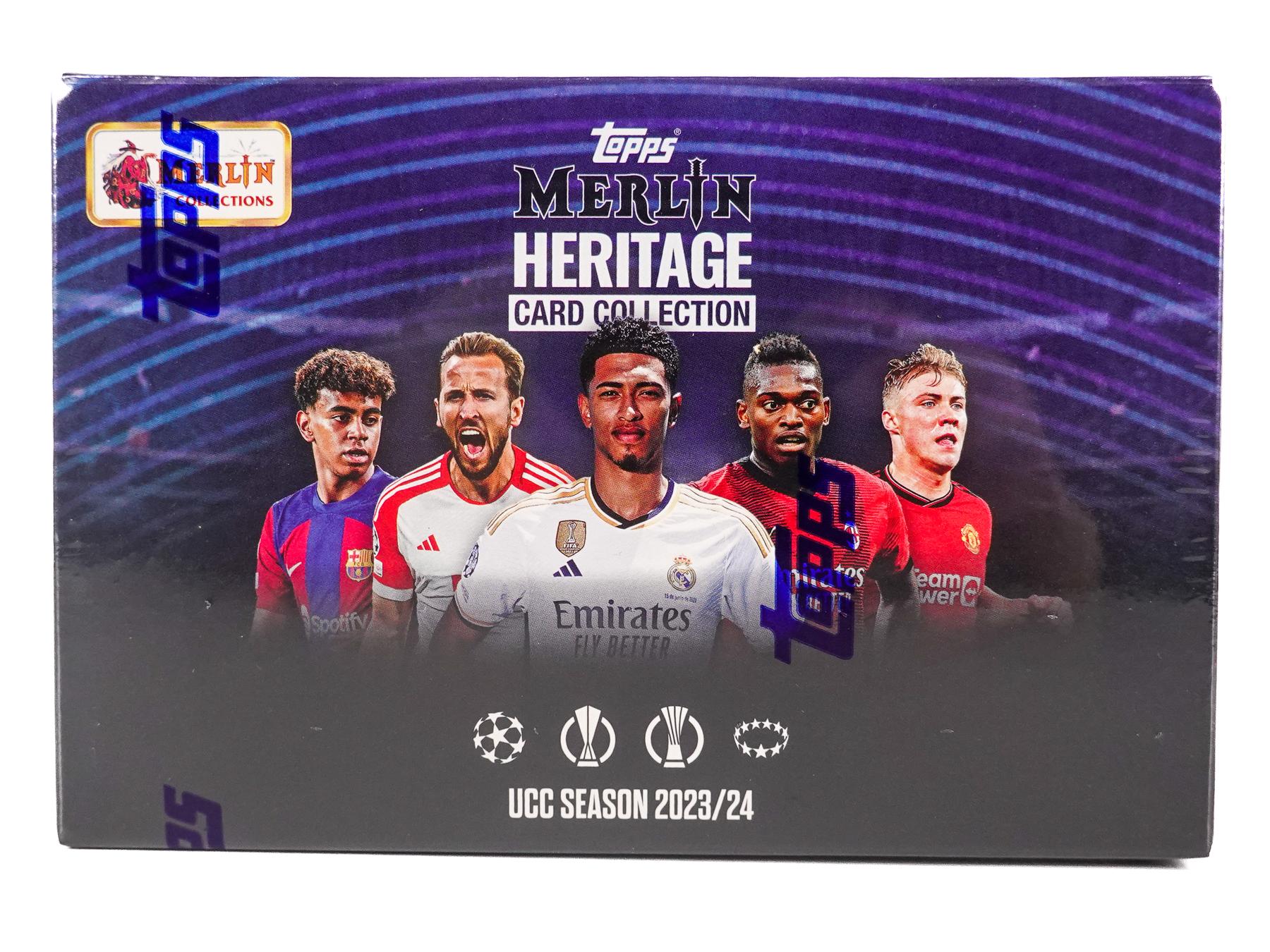 2023/24 Topps Merlin Heritage UEFA Club Competitions Soccer Hobby Box