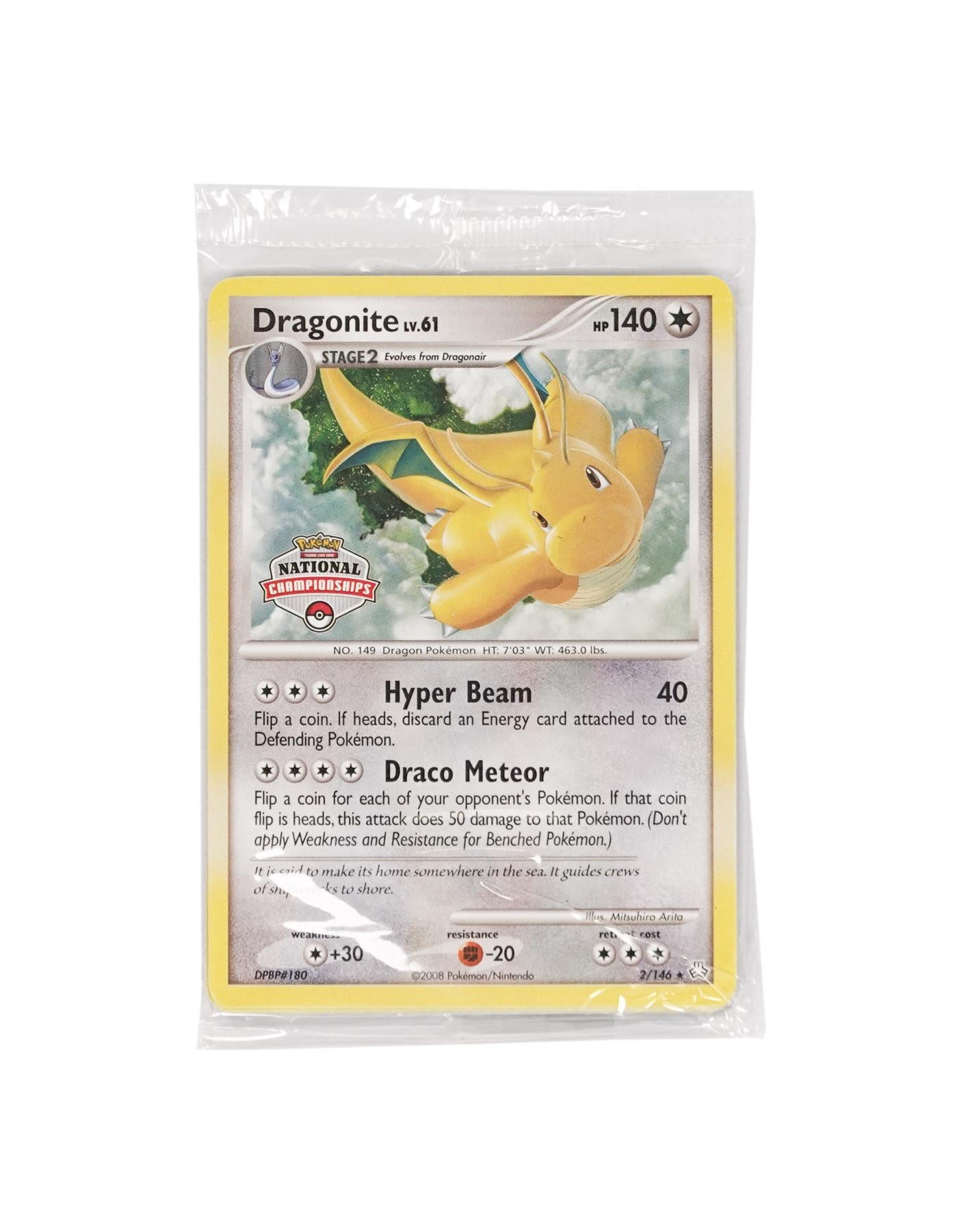 Pokemon National Championships Promo Dragonite 2/146 Sealed Pack of 10 NEAR MINT NM