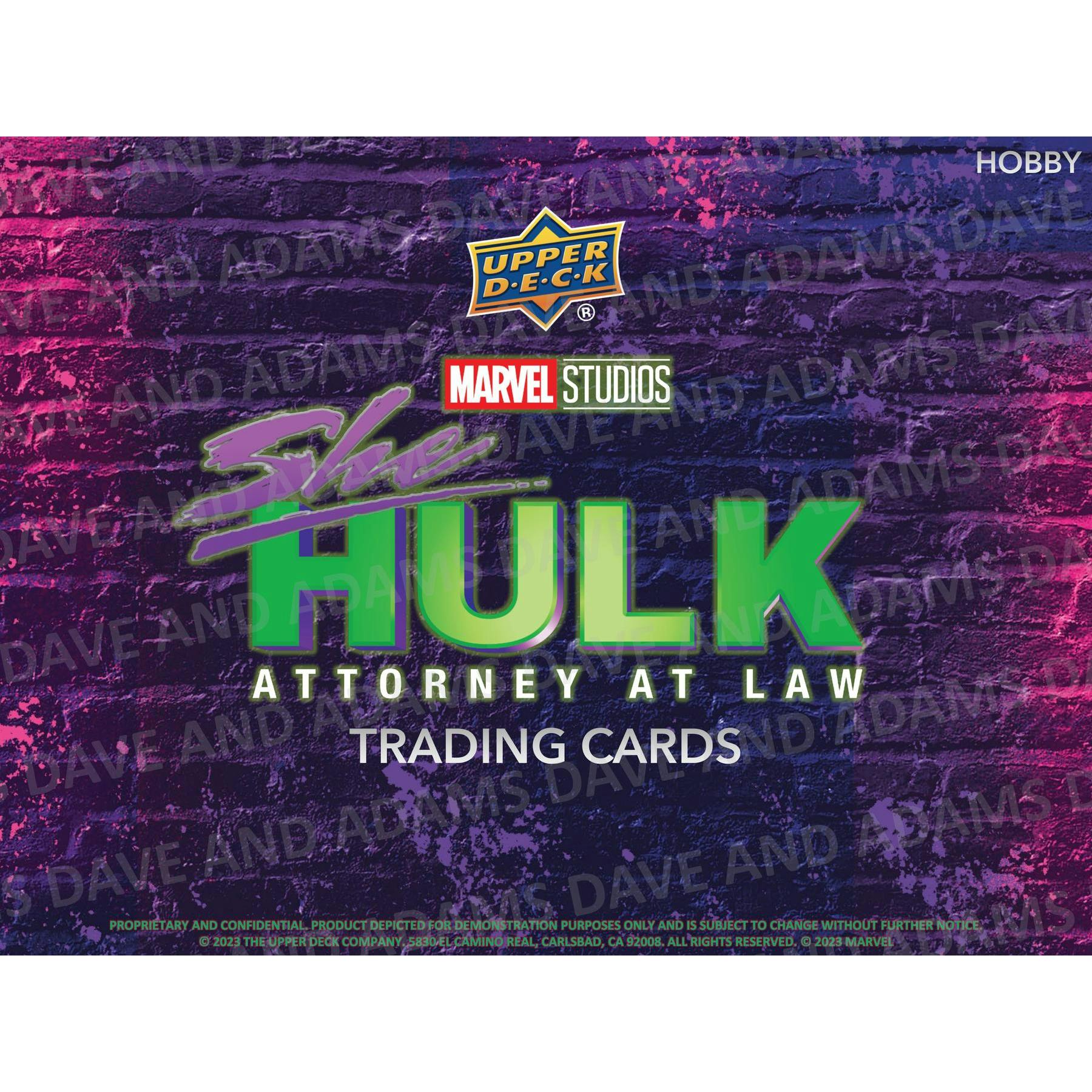 2024 Upper Deck Marvel Studios She-Hulk Trading Cards Hobby 12-Box Case