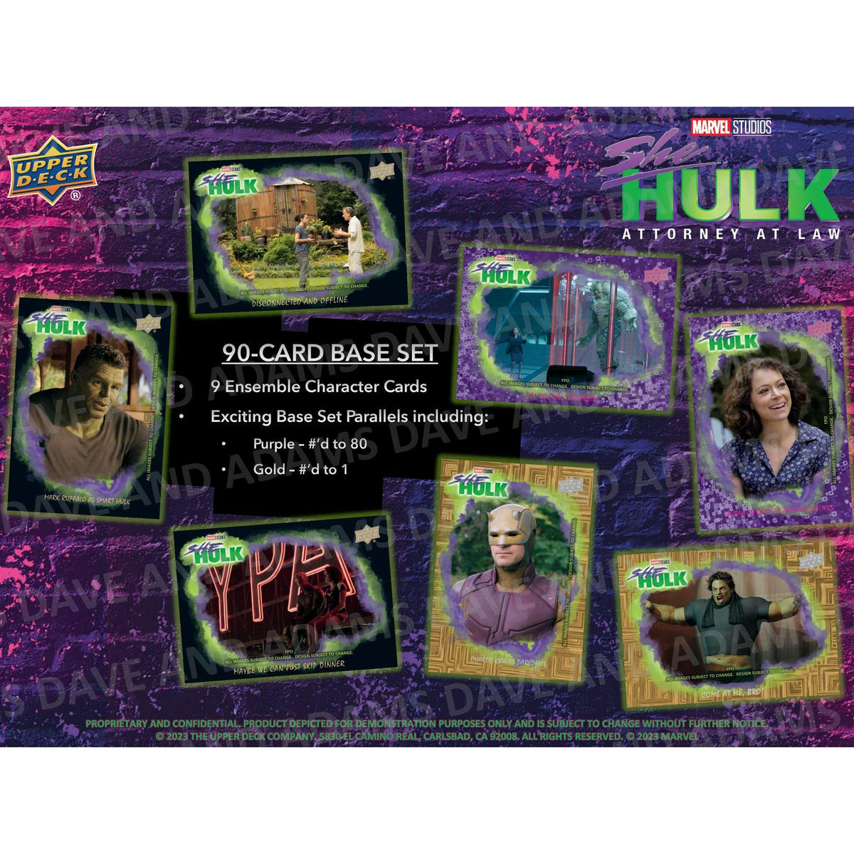 2024 Upper Deck Marvel Studios She-Hulk Trading Cards Hobby 12-Box Case