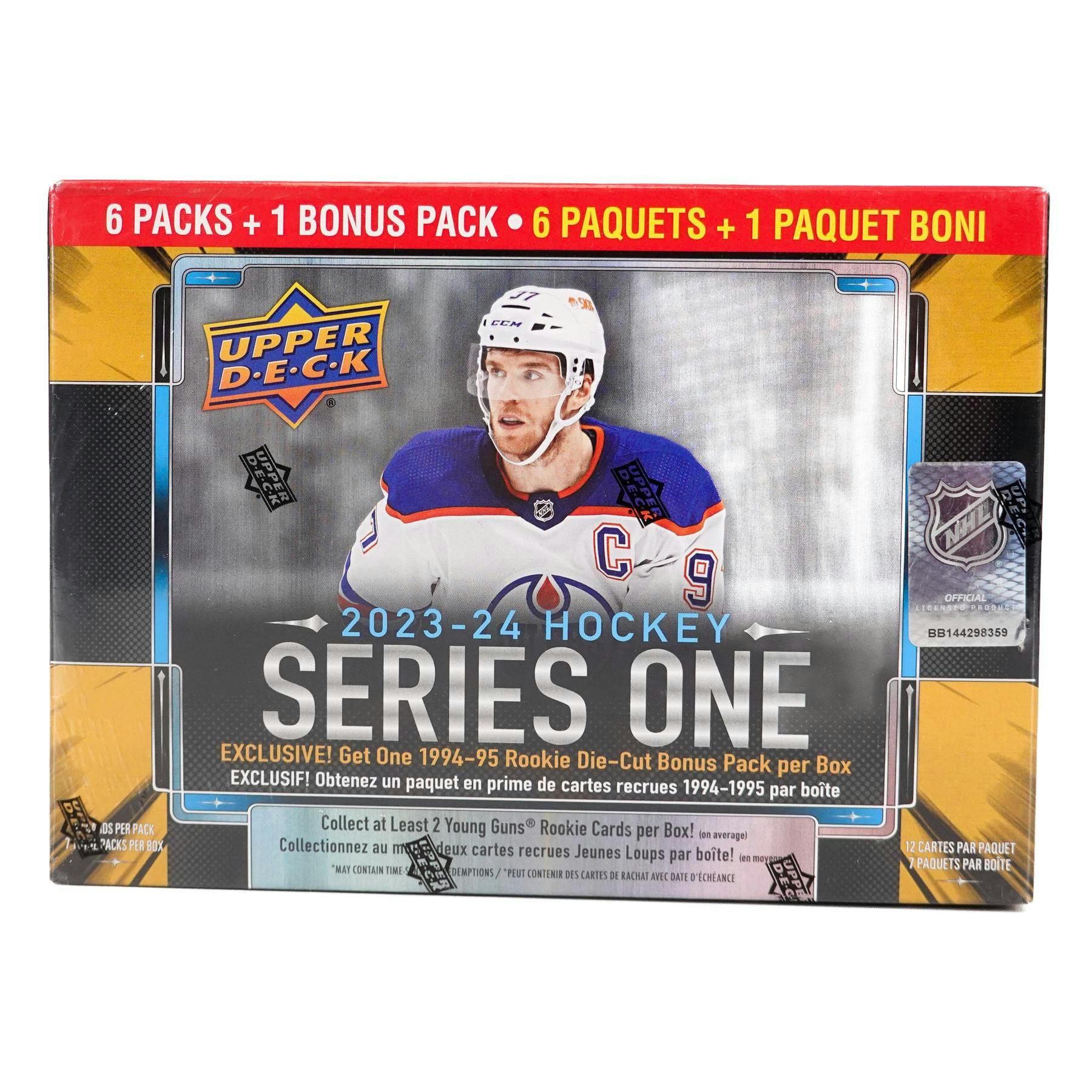 2023/24 Upper Deck Series 1 Hockey Mega Box (1994/95 Rookie Die-Cut Bonus Pack!)