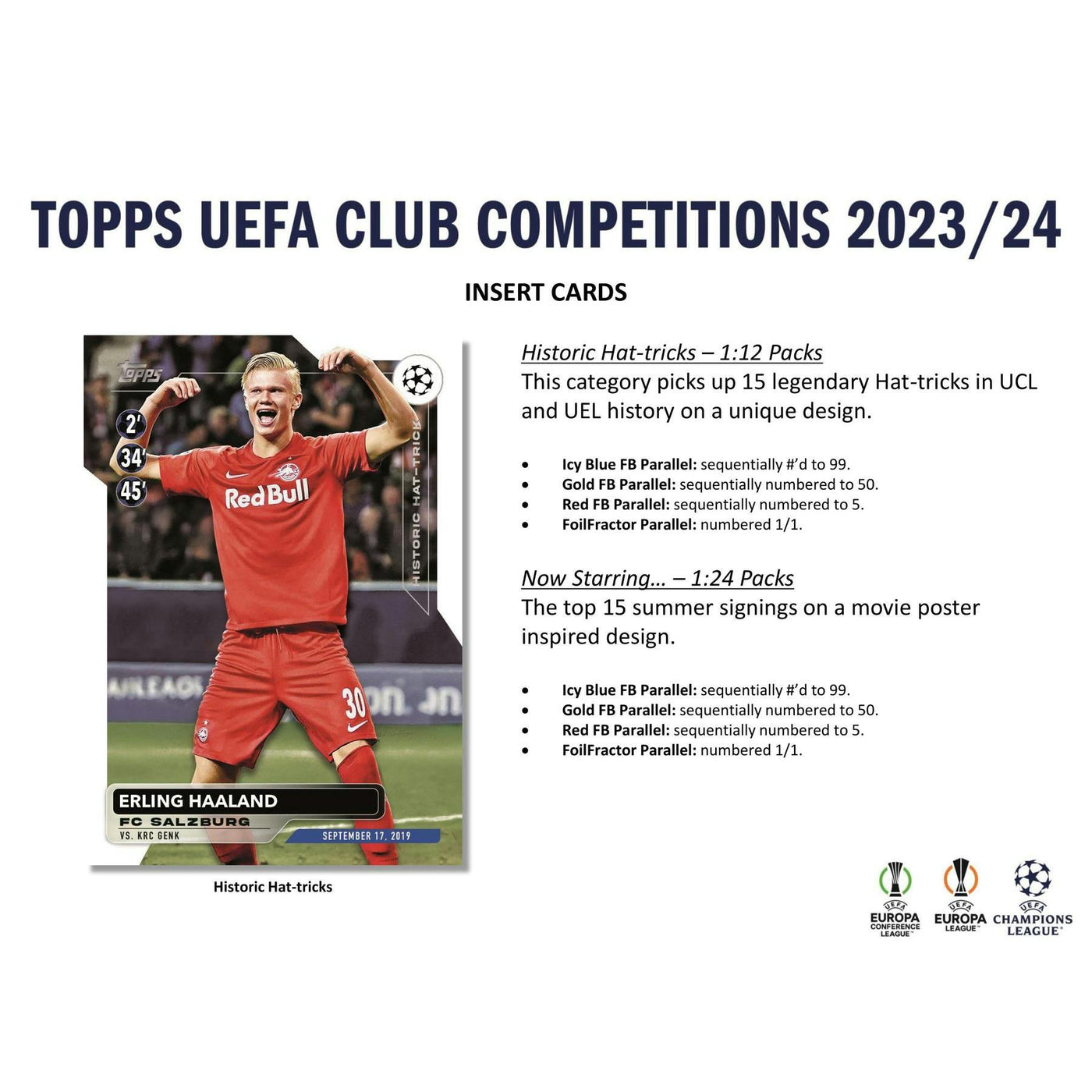2023/24 Topps UEFA Club Competitions Soccer Blaster Box