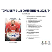 2023/24 Topps UEFA Club Competitions Soccer Blaster Box