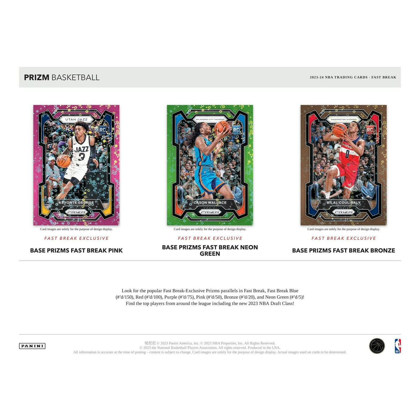2023/24 Panini Prizm Basketball Fast Break 20-Box Case