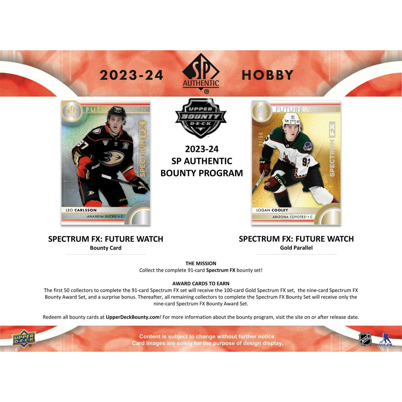 2023/24 Upper Deck SP Authentic Hockey Hobby Box