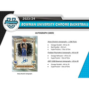 2023/24 Bowman University Chrome Basketball Hobby Box