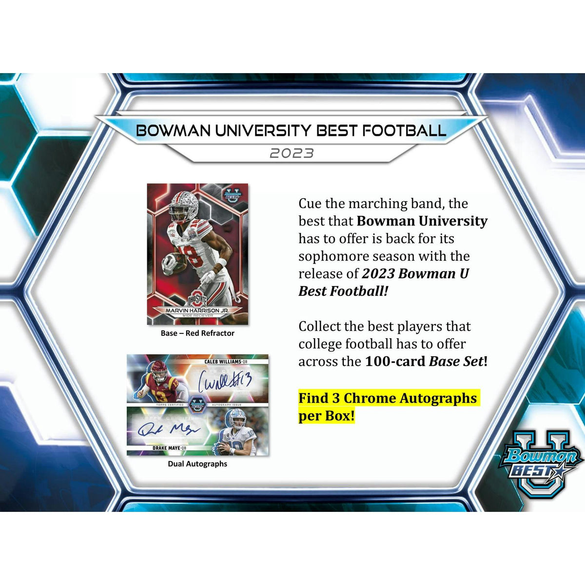 2023 Bowman University Best Football Breakers Delight Hobby Box (Reed Buy)