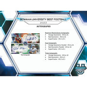 2023 Bowman University Best Football Breakers Delight Hobby Box (Reed Buy)