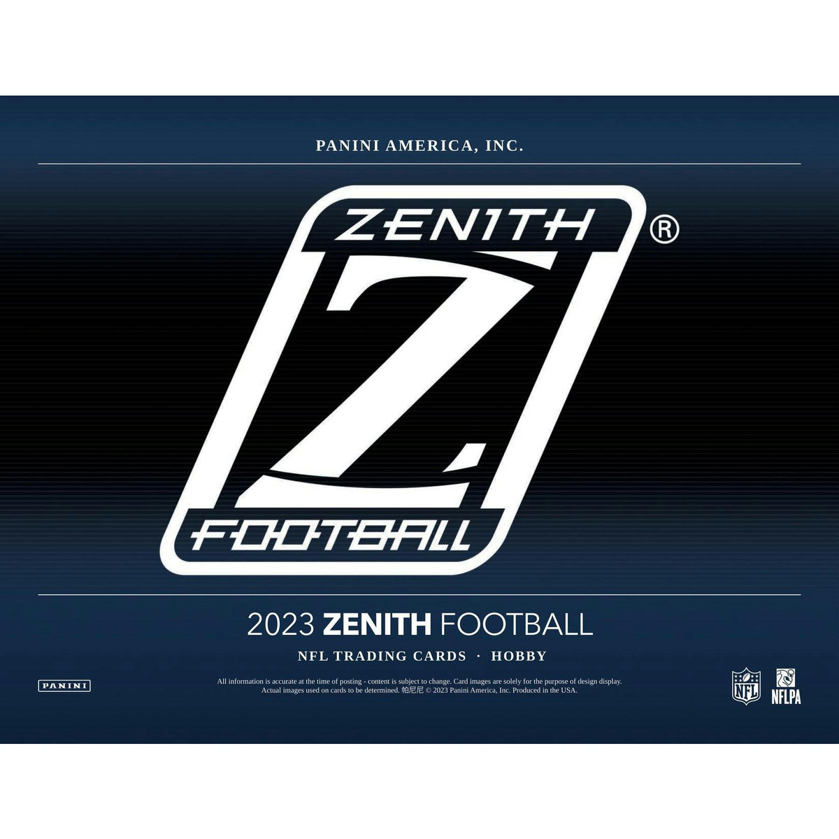 2023 Panini Zenith Football Hobby Box