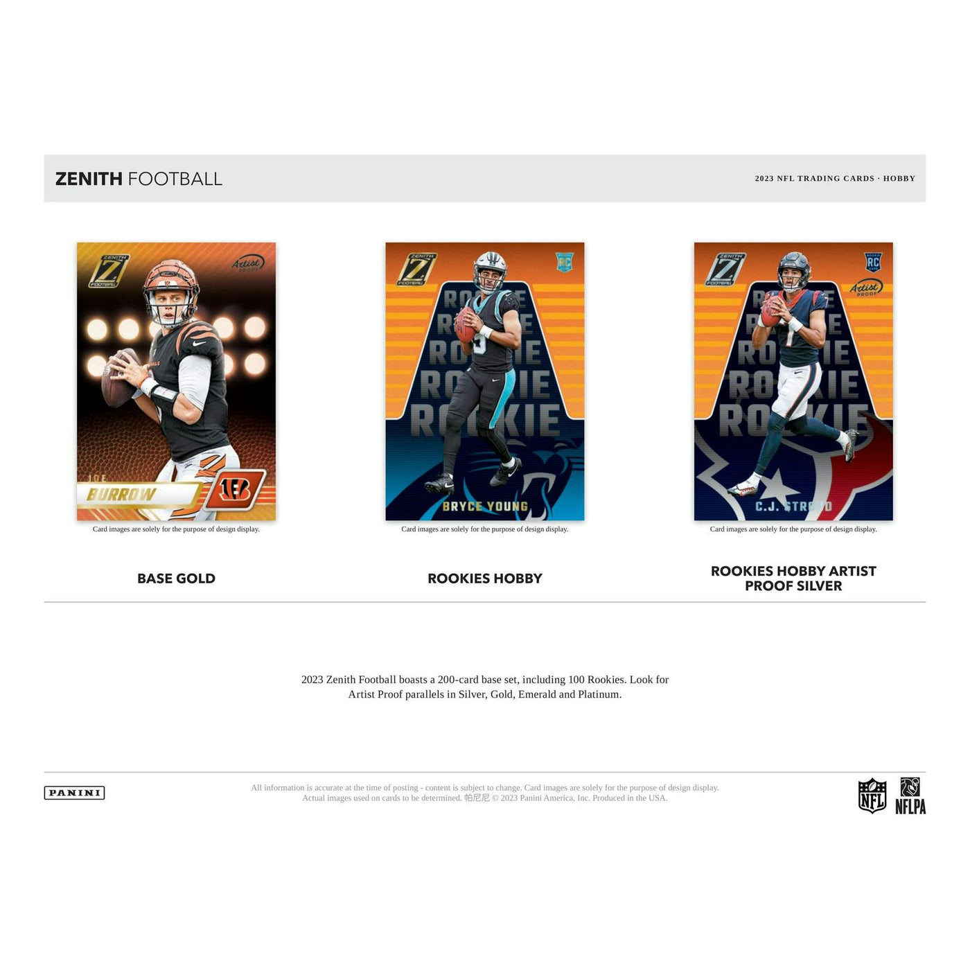 2023 Panini Zenith Football Hobby Box