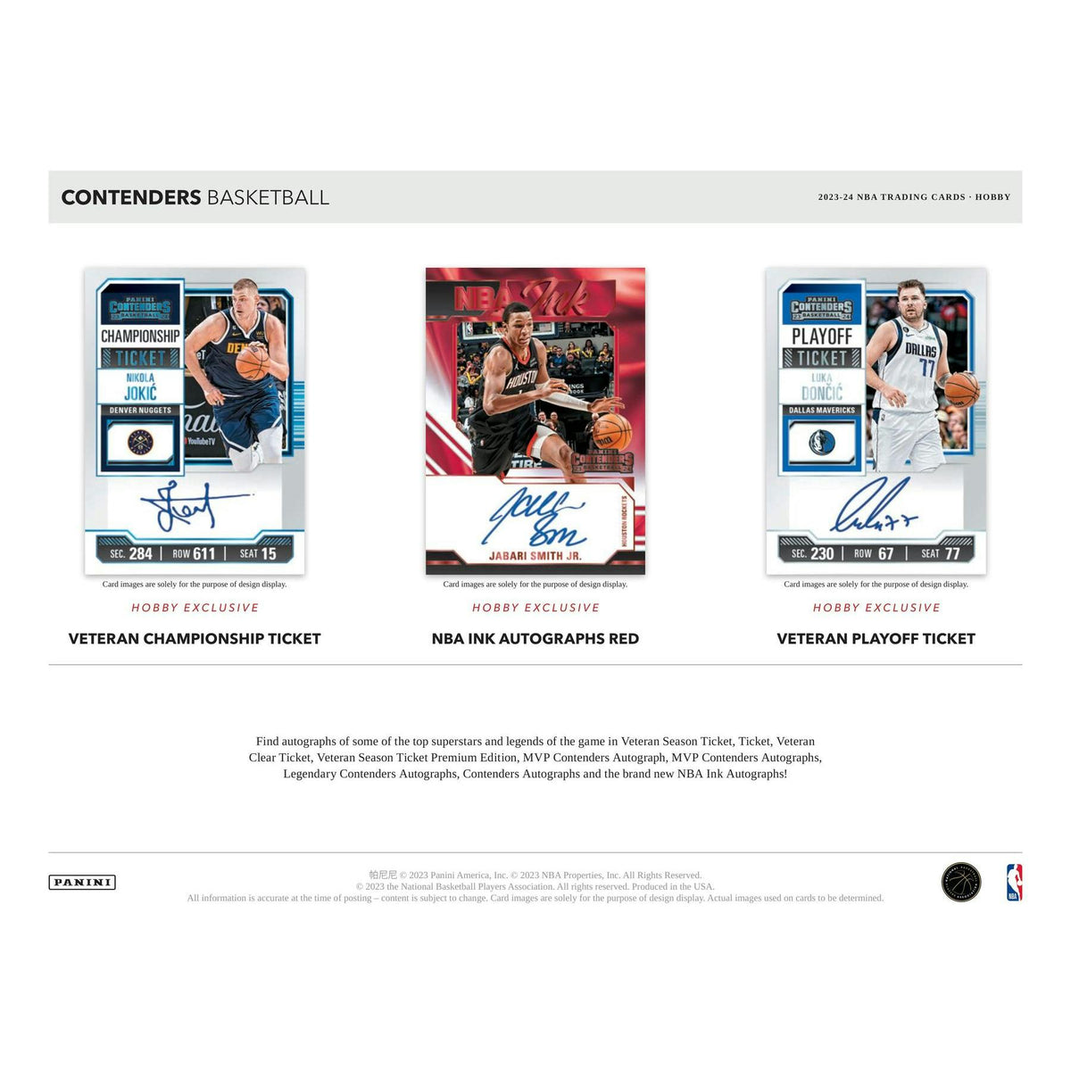 2023/24 Panini Contenders Basketball Hobby Box