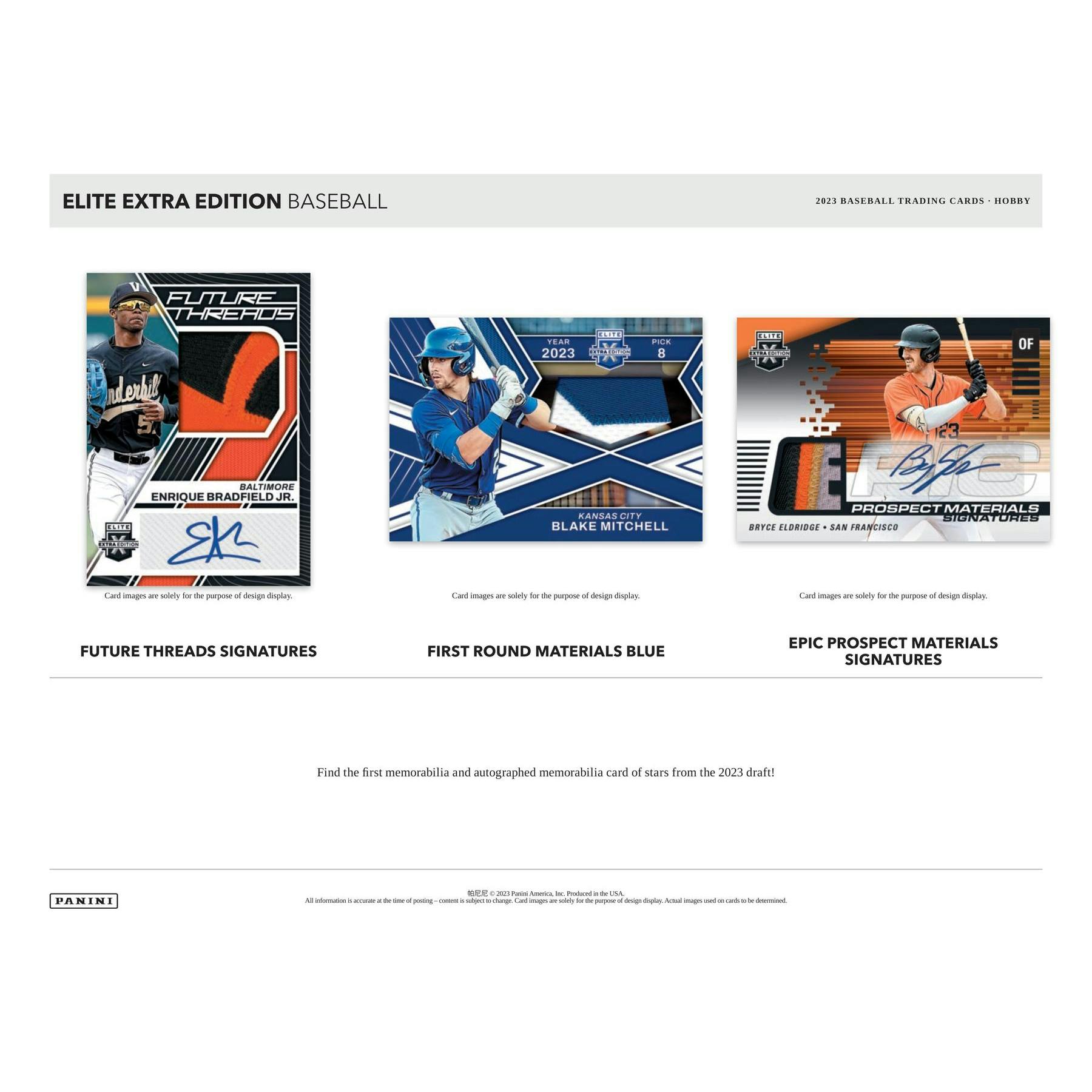 2023 Panini Elite Extra Edition Baseball Hobby Box
